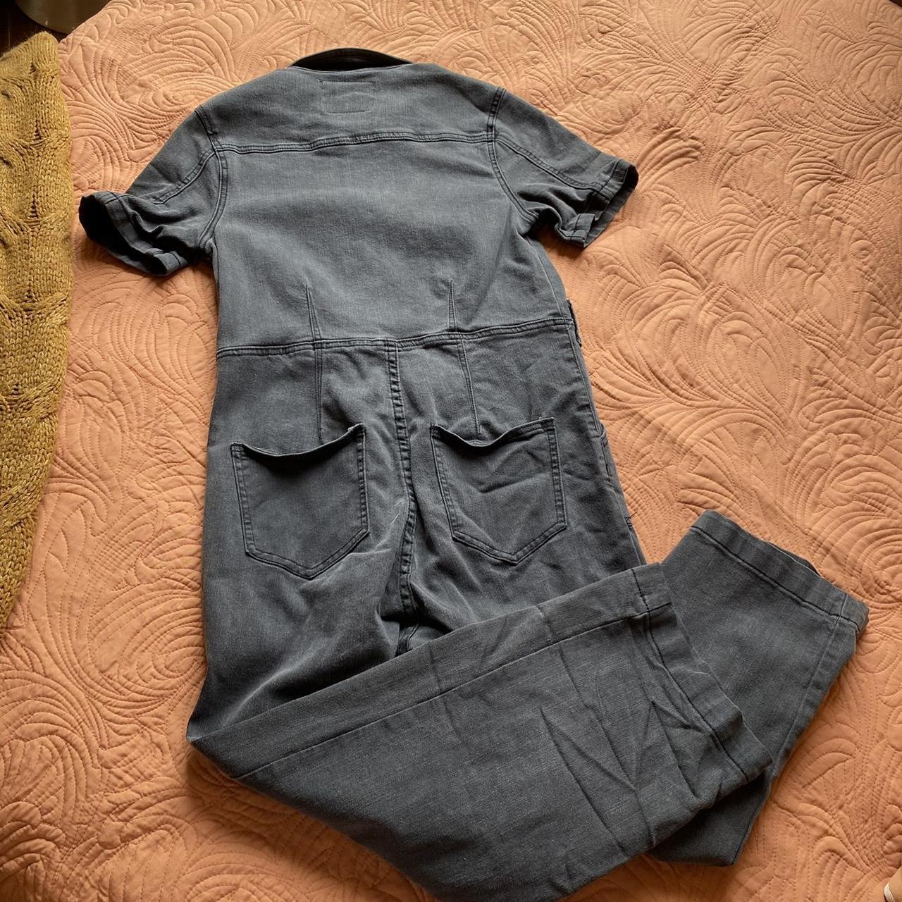 Cotton On washed black denim jumpsuit excellent... Depop