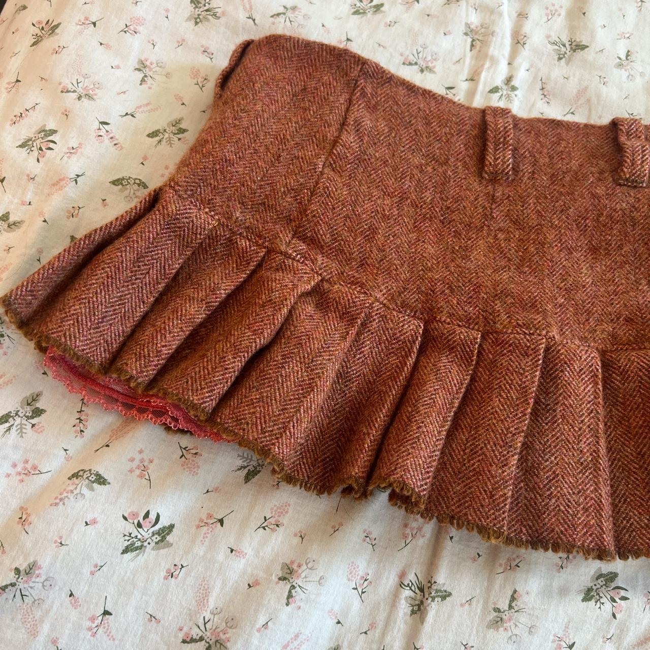 Abercrombie & Fitch pleated wool mini skirt 🤍the... Depop