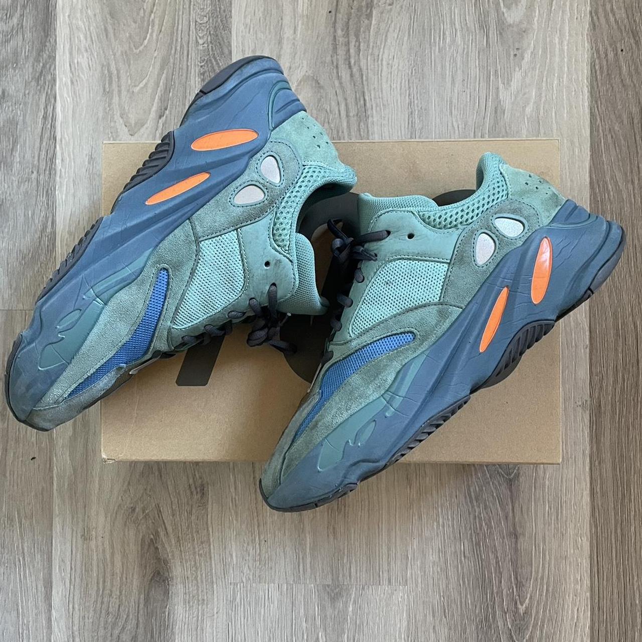 Yeezy 700 Faded Azure Heavily Worn Size:... - Depop