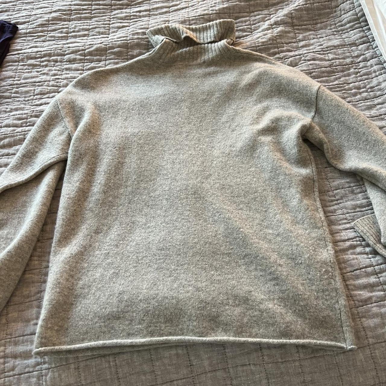 Reformation Boyfriend Cashmere Turtleneck Color is... - Depop