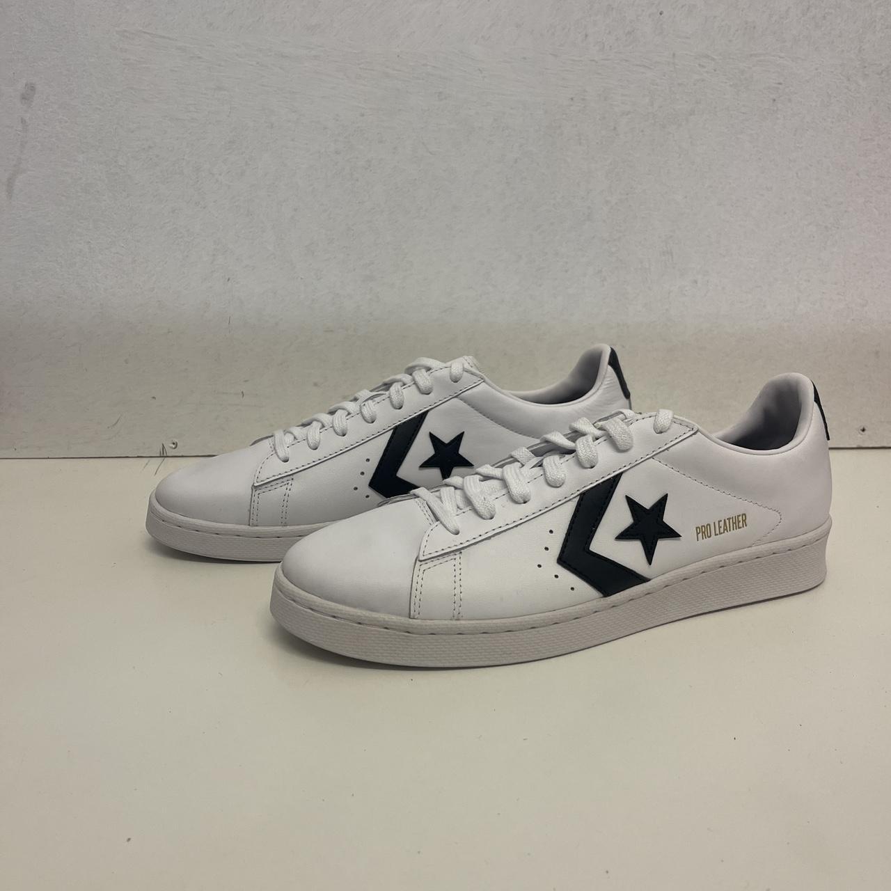 Converse Men's White and Black Trainers | Depop