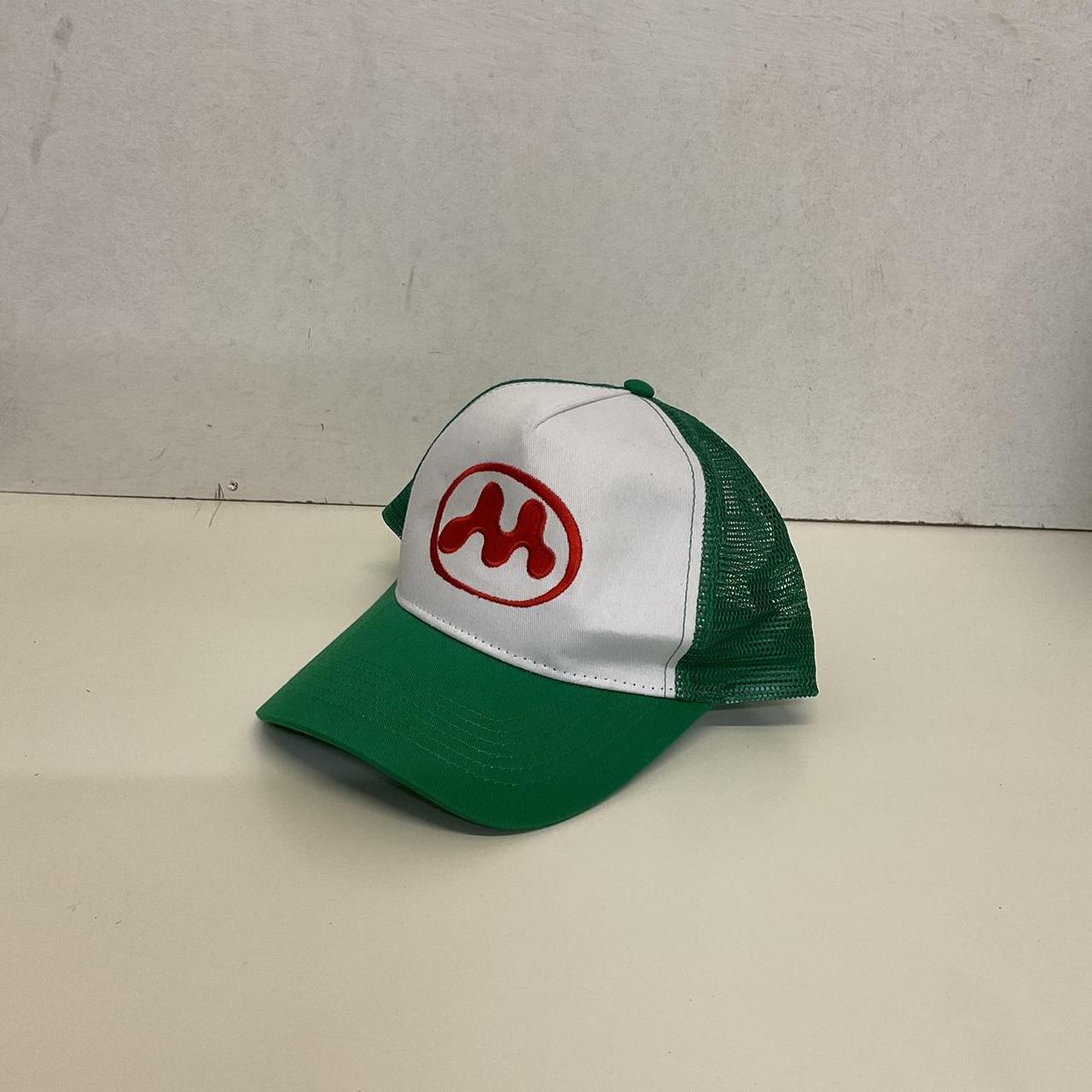 Brand new Mowalola green puff puff trucker cap. One... - Depop