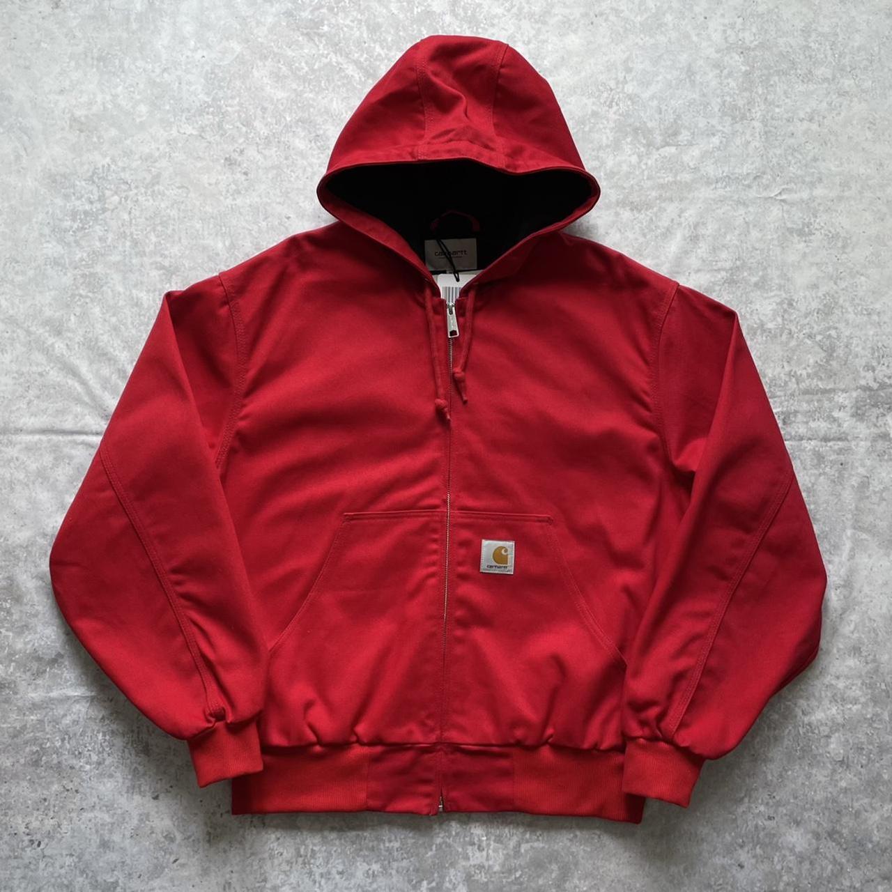 Mens Carhartt OG Active Jacket White square... Depop