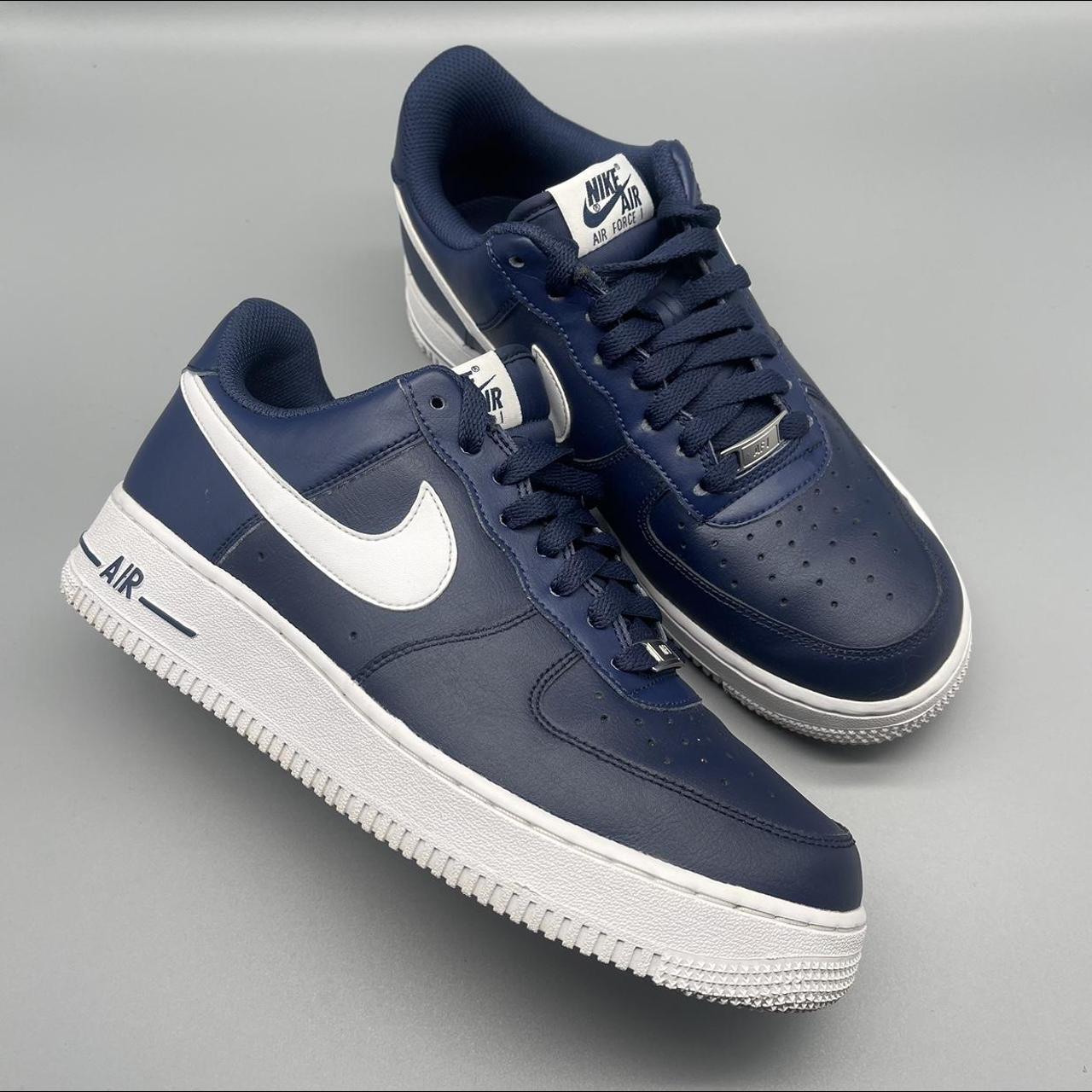 Nike Air Force 1 Trainers Low Midnight Navy - UK... - Depop