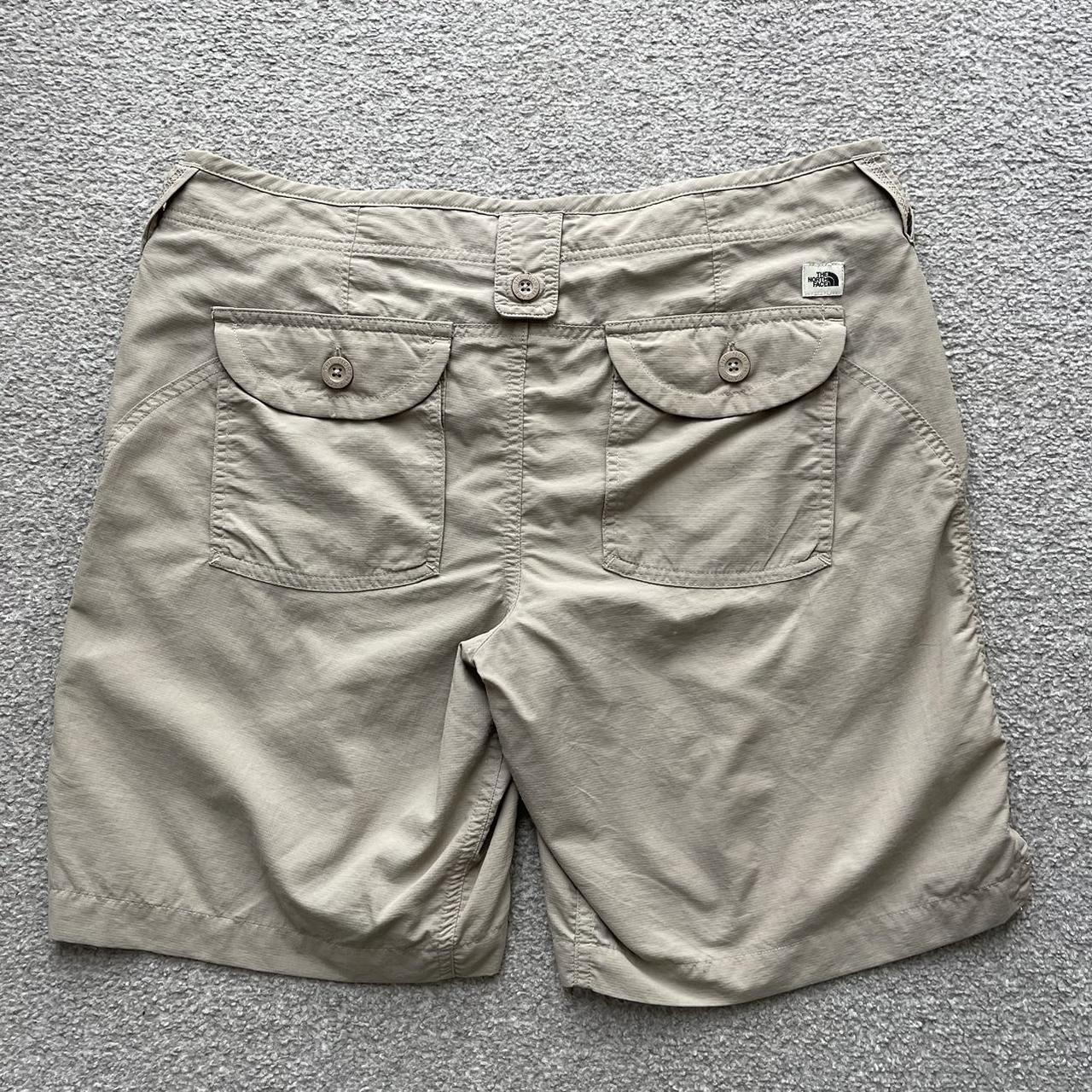 North Face Cargo Shorts Size 12/14 Beige... Depop