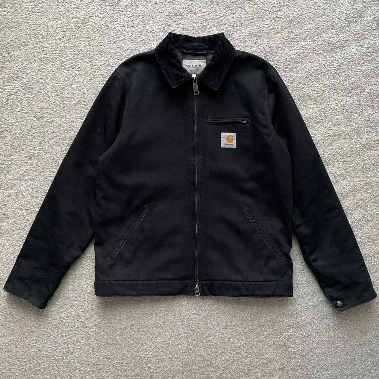 Black Carhartt Detroit Jacket Mens S Cotton Canvas... Depop