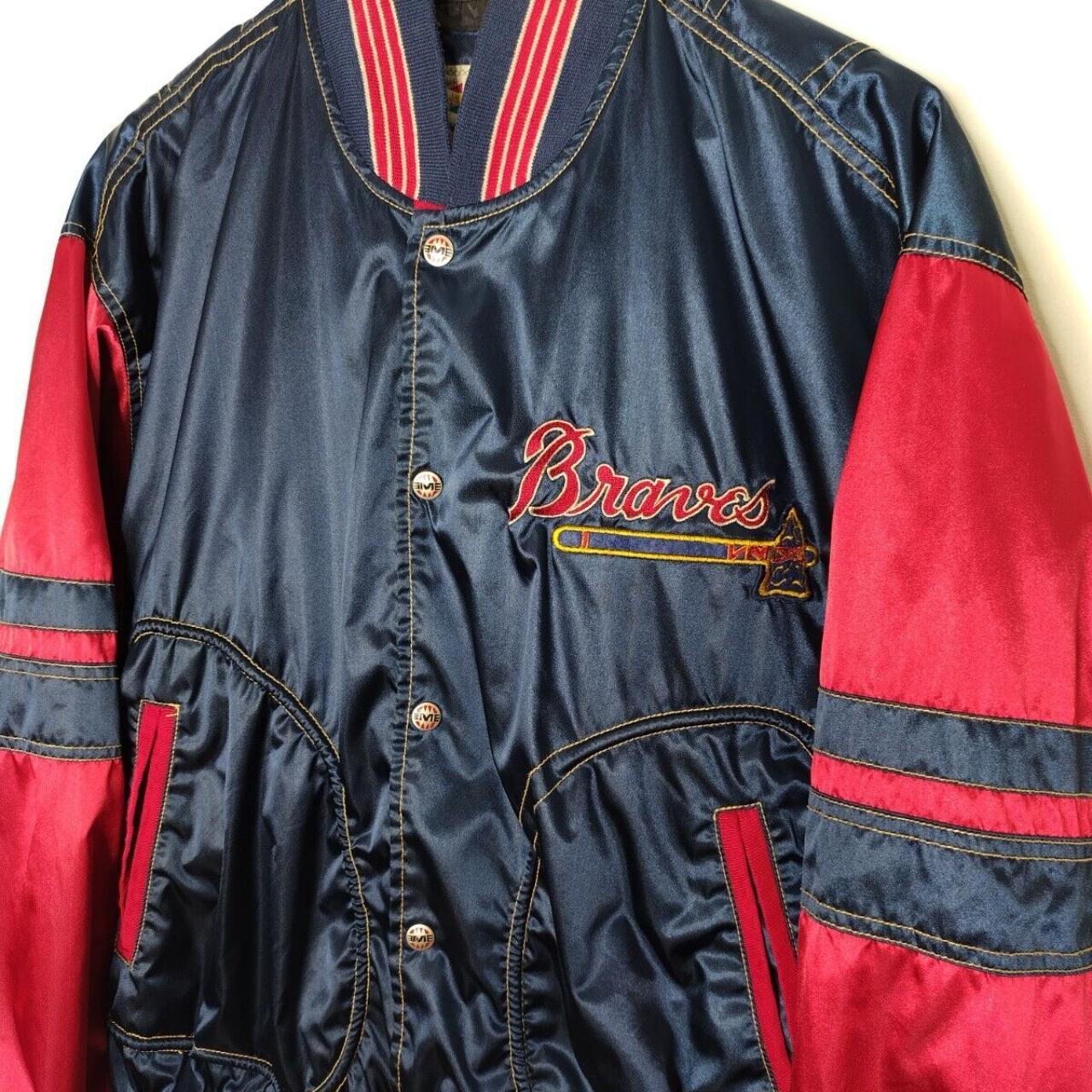 Atlanta Braves 1996 Custom Jean Jacket Distressed Patched