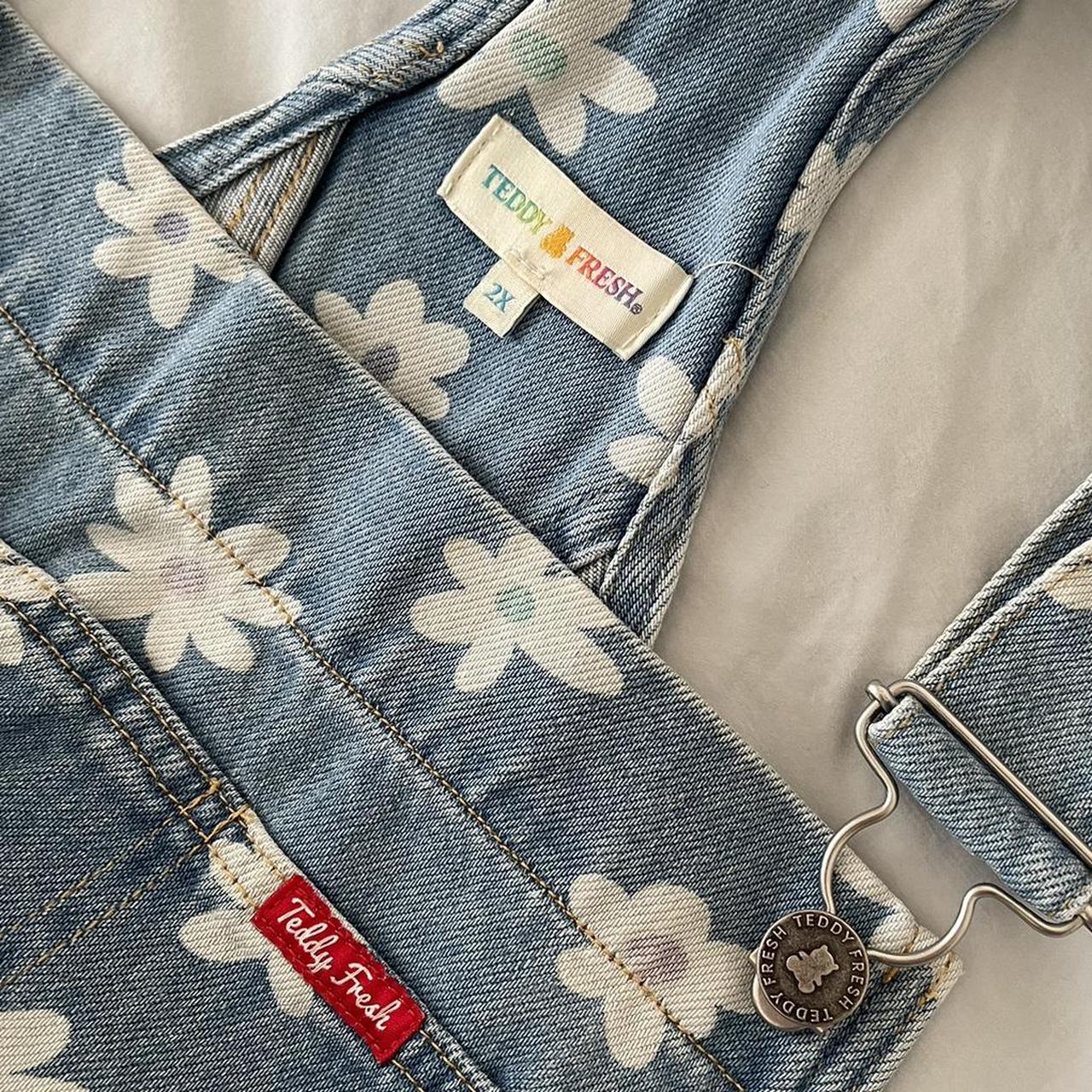 Teddy Fresh Daisy popular Overalls Large