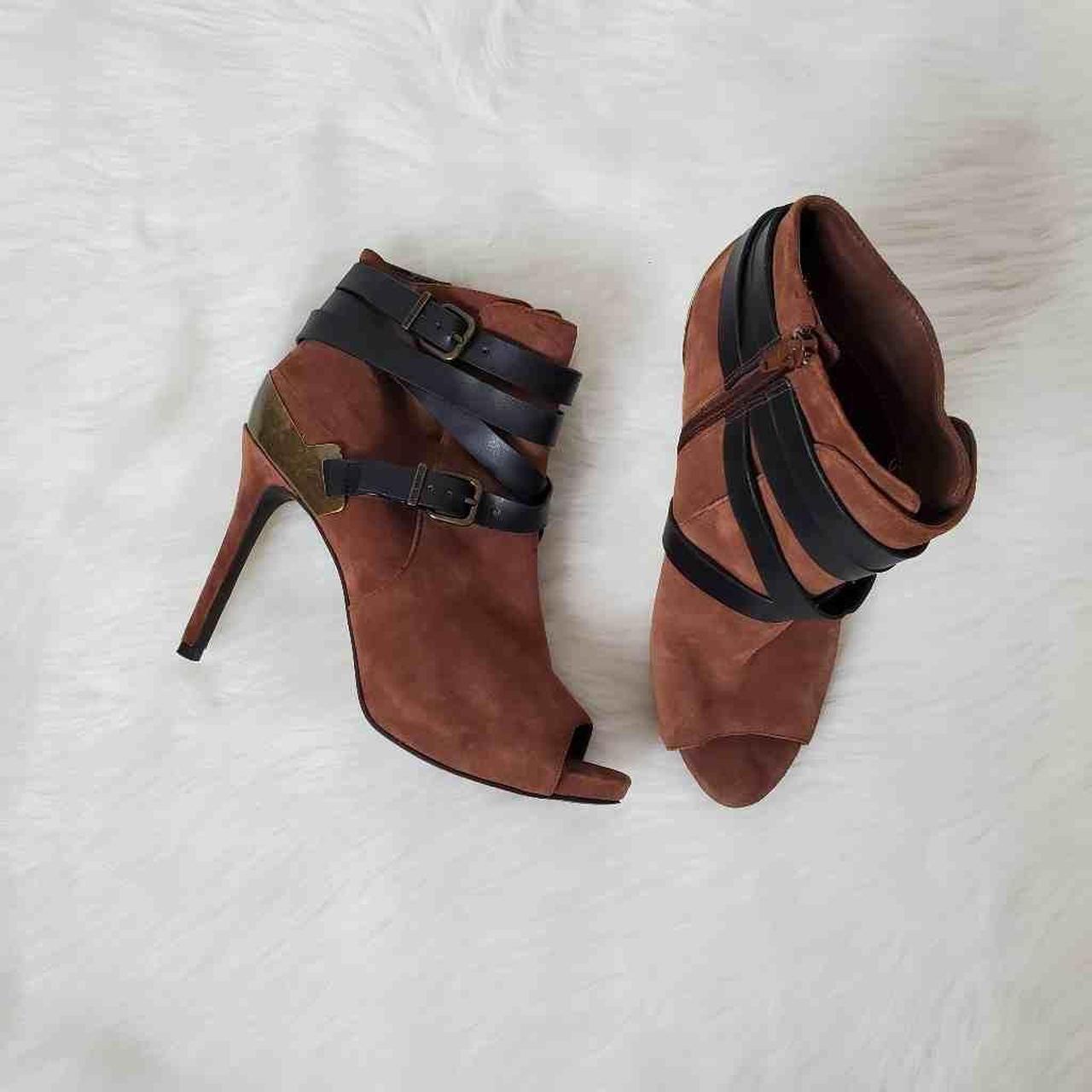 gianni bini peep toe booties
