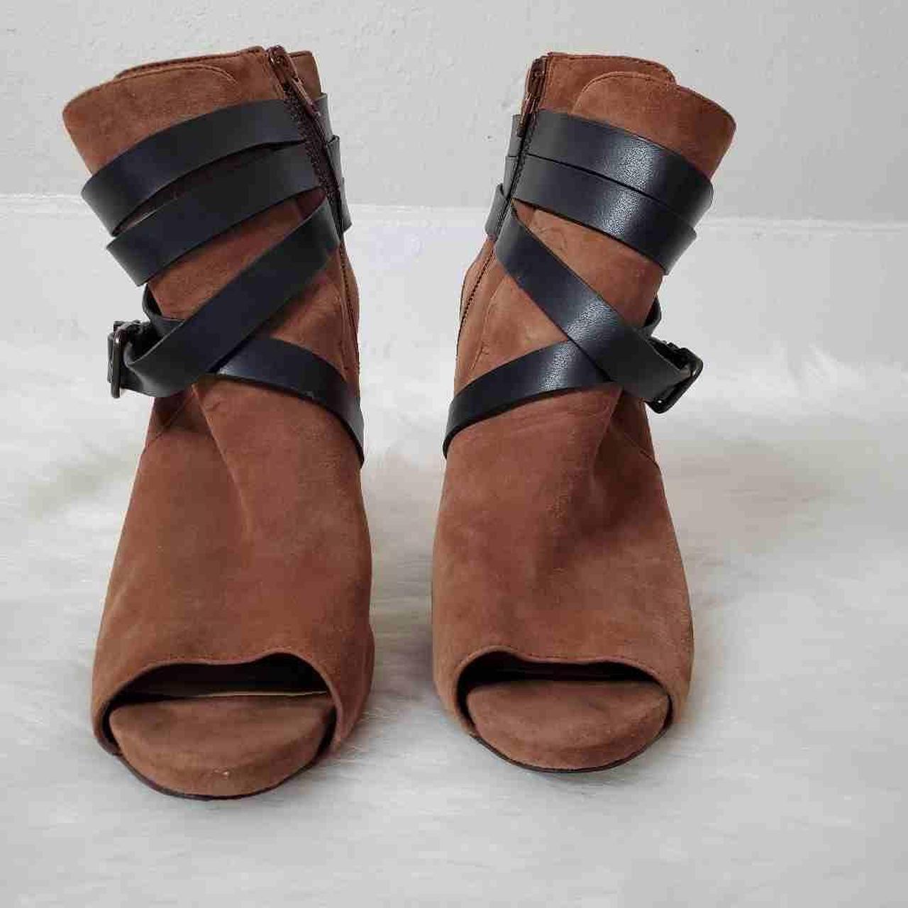 gianni bini peep toe booties