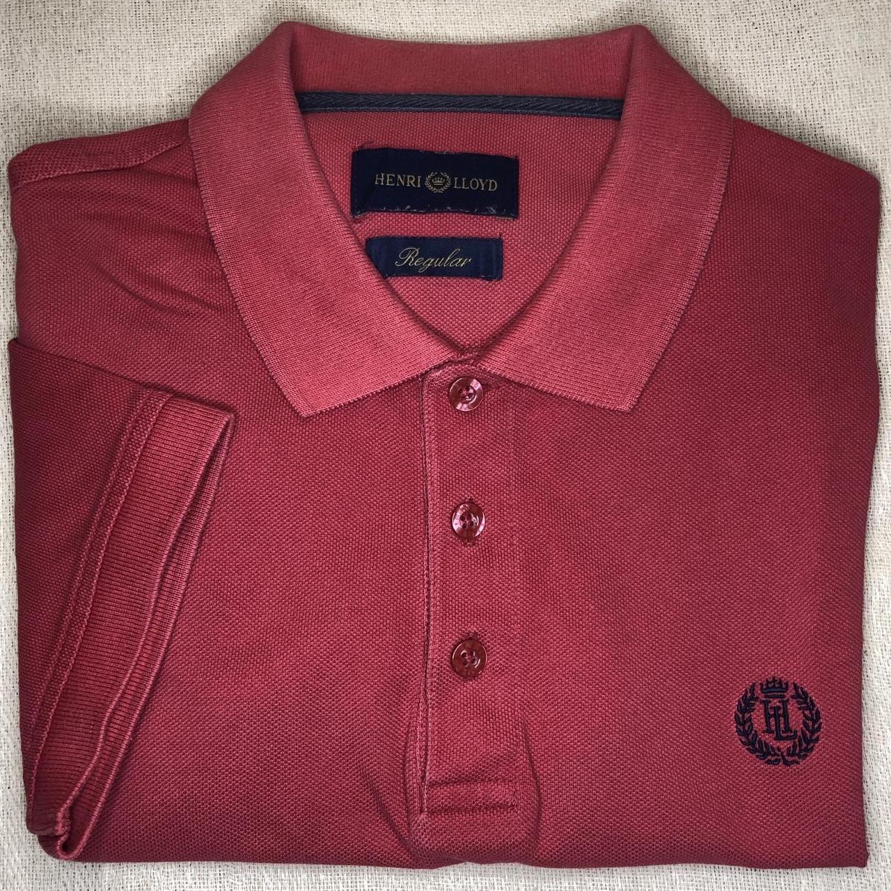 Henri Lloyd Men's Red Polo-shirts | Depop