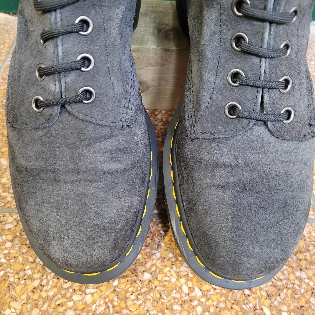 Grey Suede Dr. Martens 1460 8 hole boots Size U.K