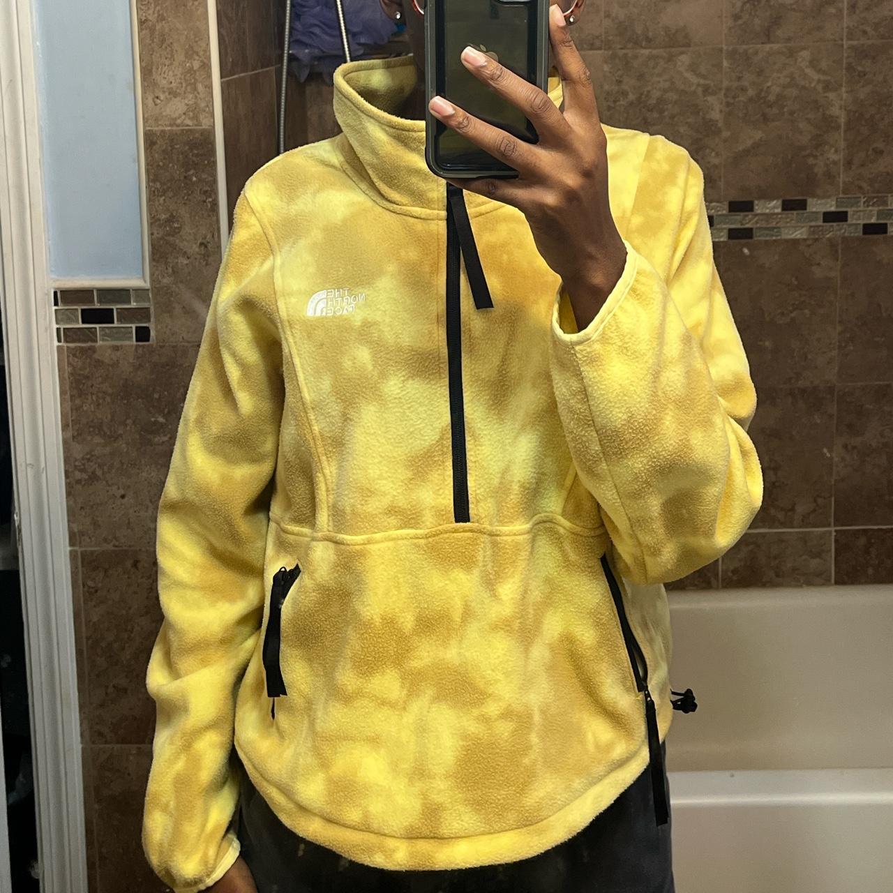 The North Face Women's Yellow Sweatshirt Depop