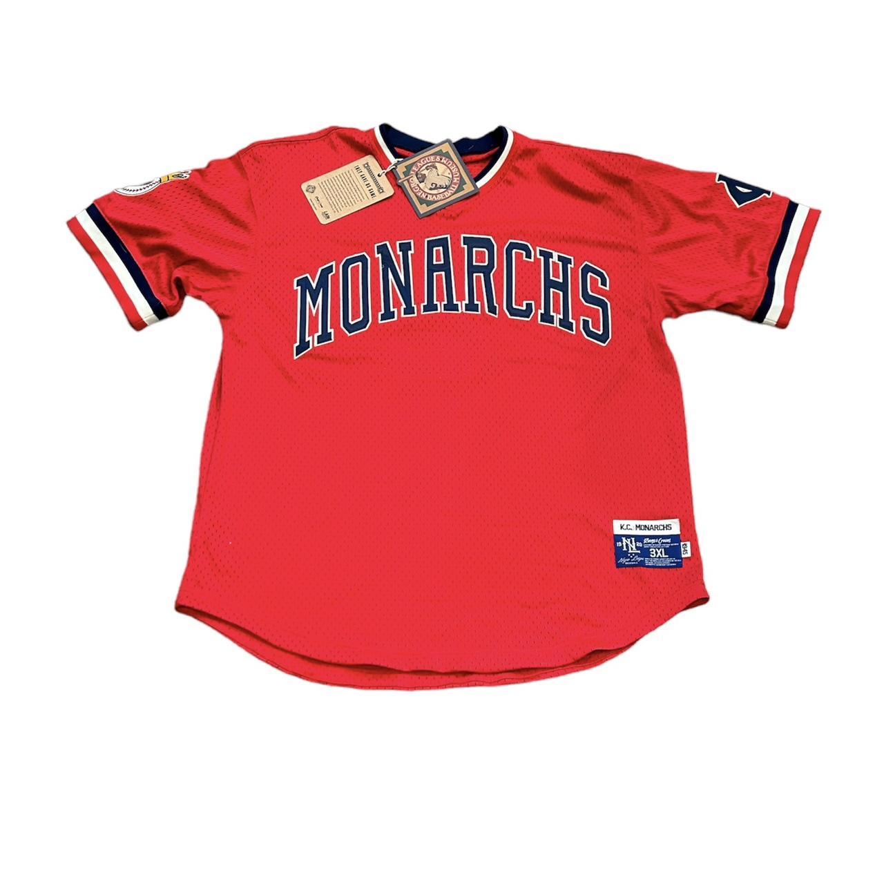 KANSAS CITY MONARCHS NEGRO BASEBALL LEAGUE RINGS & CRWNS RED MESH