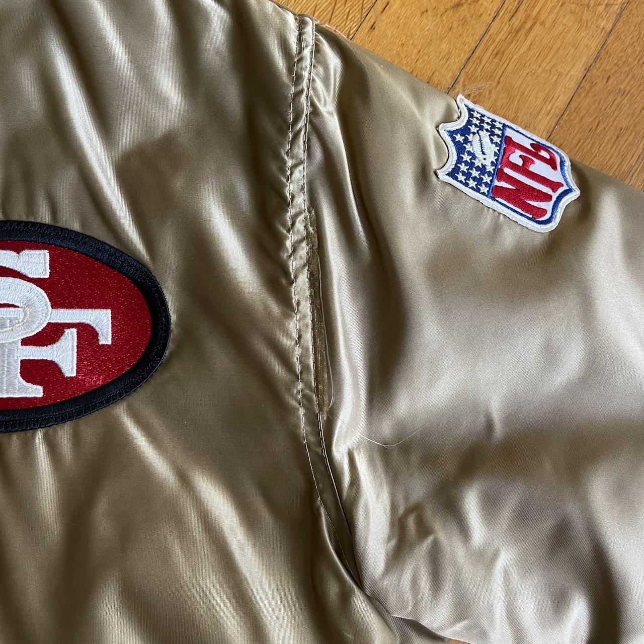 1980s San Francisco 49ers satin jacket Few marks - Depop