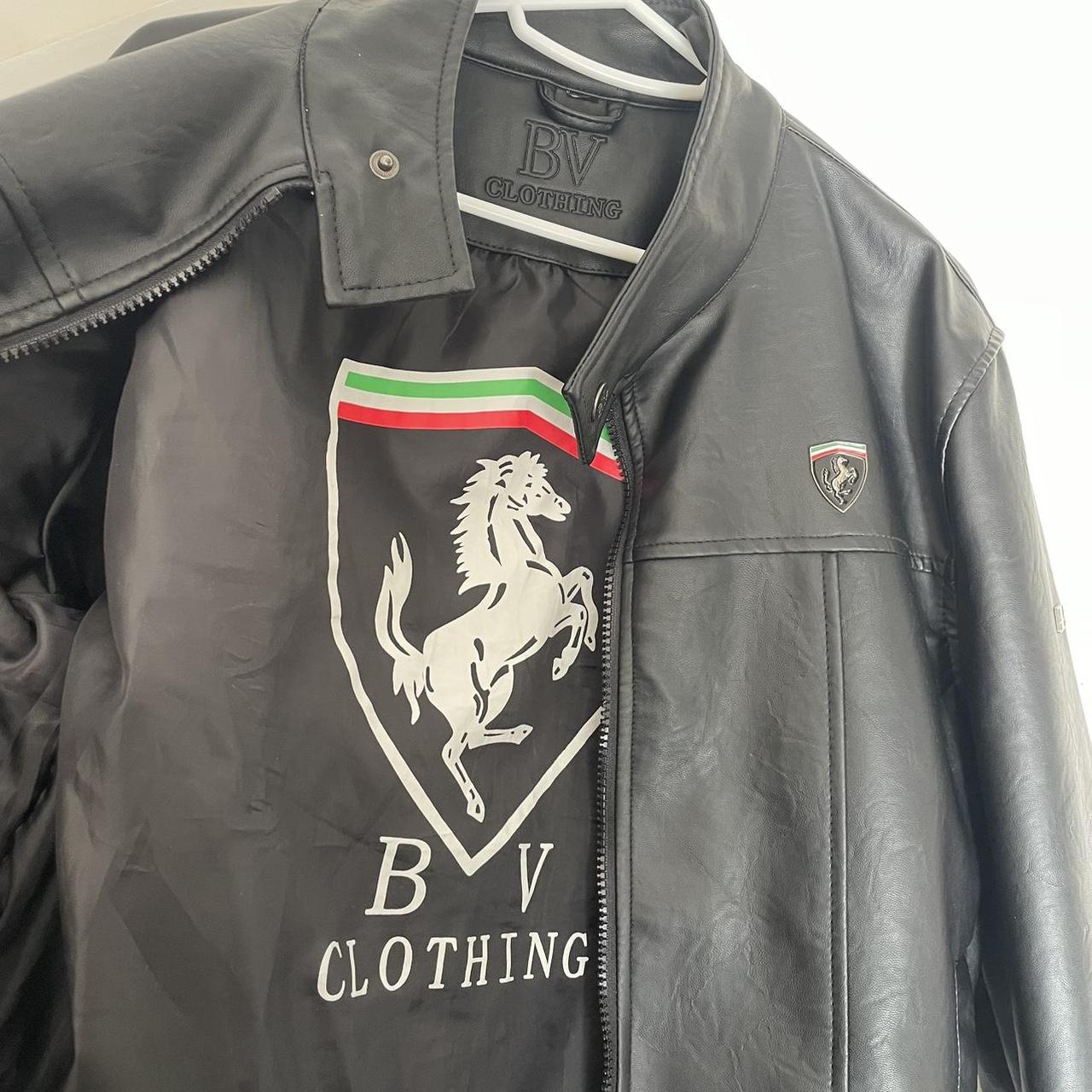 BV clothing leather jacket. Size fits as... - Depop
