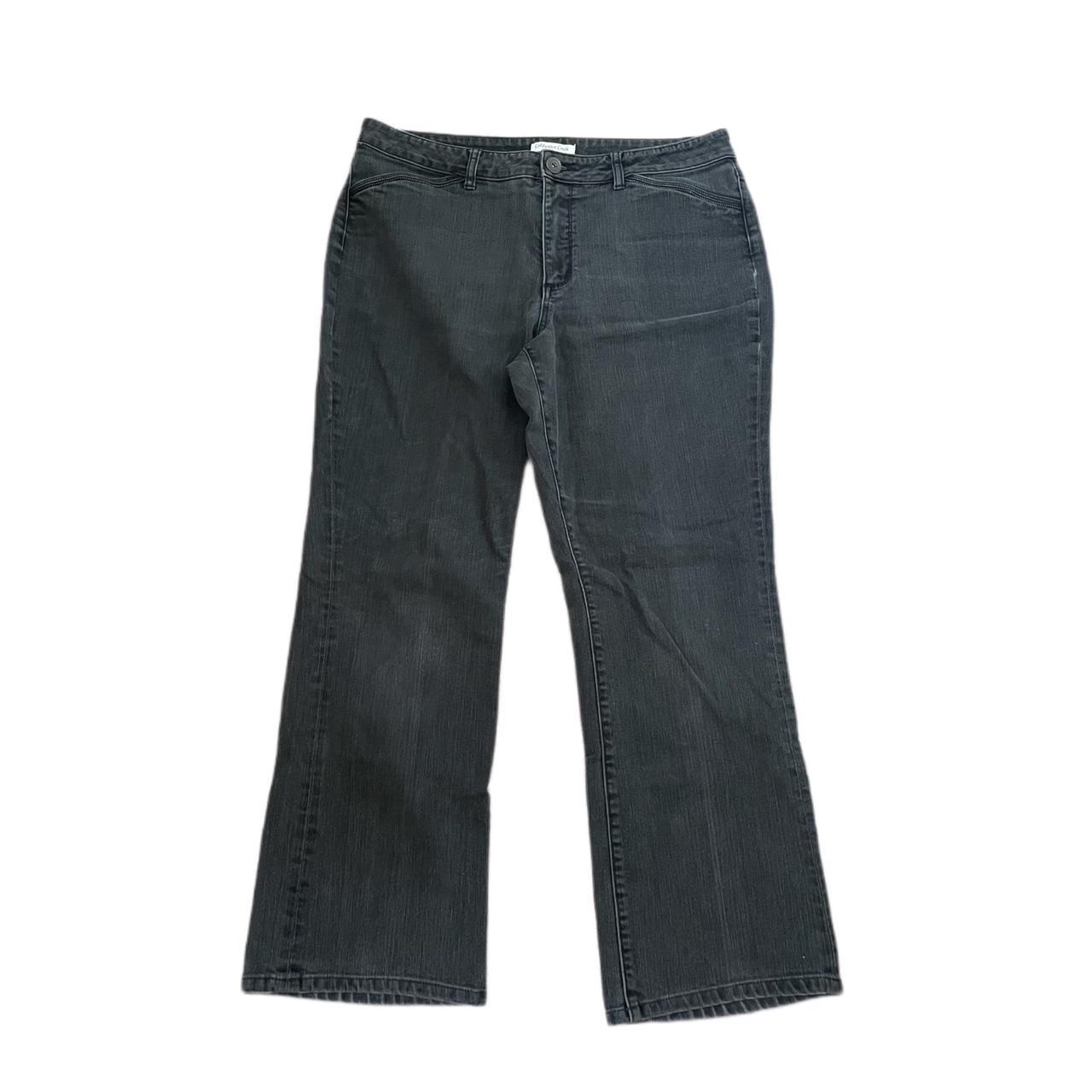 Black jeans w/ unique zipper lined pockets - Depop