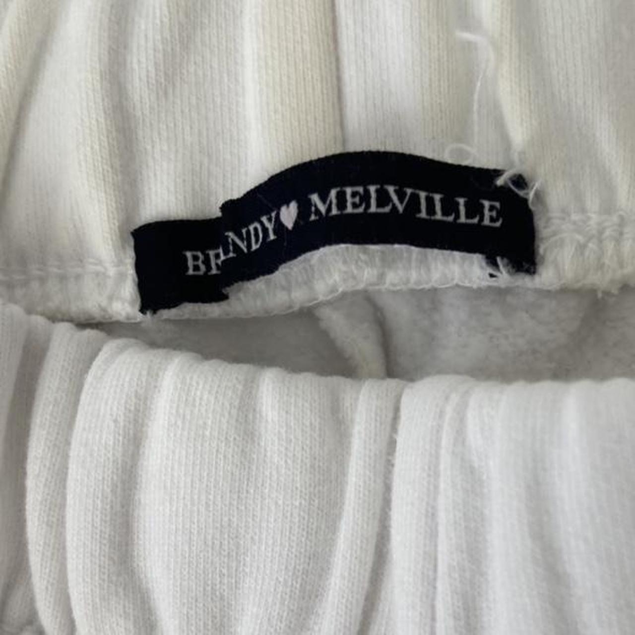 Brandy Melville White Trackies !!!!! Hardly worn... - Depop