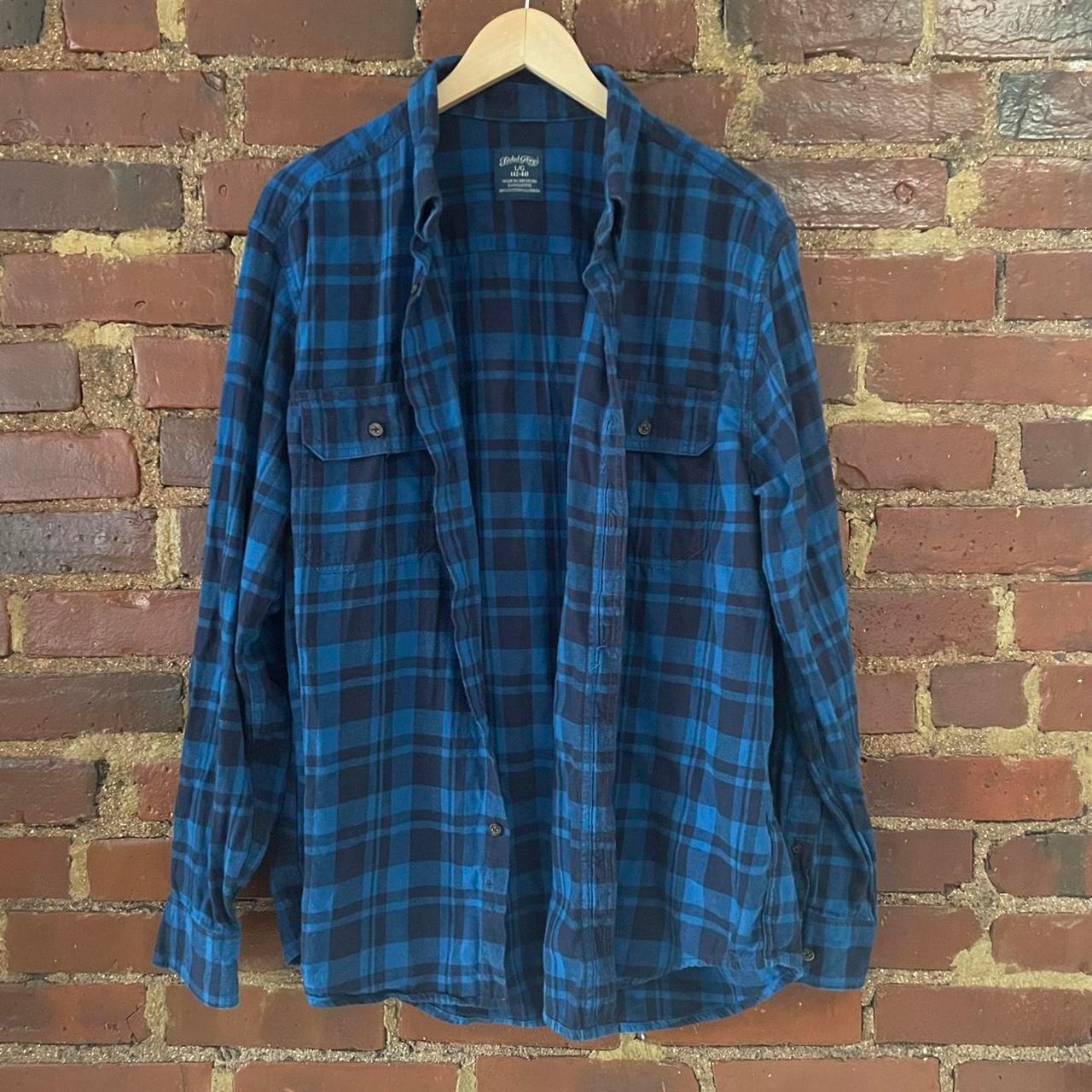 Vintage 90s Plaid Flannel Work Wear Shirt Tagged - Depop