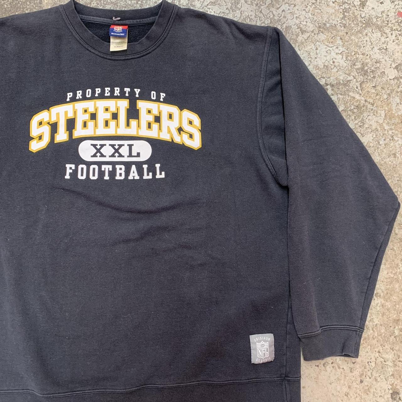 Vintage Pittsburgh Steelers big spell out sweatshirt - Depop