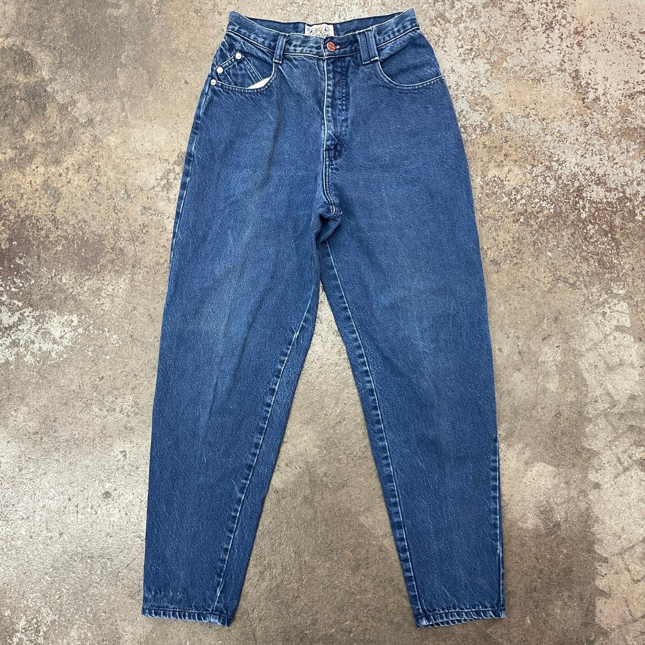 90s Vintage Sasson High Wasted Tapered Denim Jeans Depop