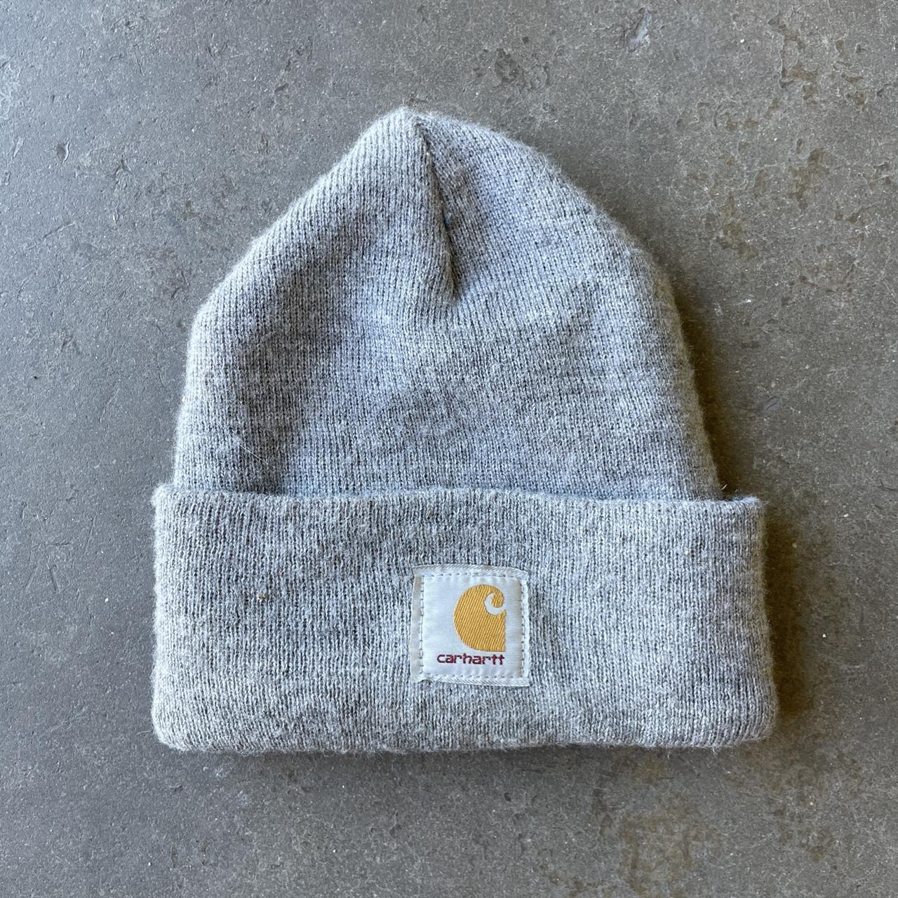 Vintage Y2K Carhartt knit acrylic beanie hat, one...