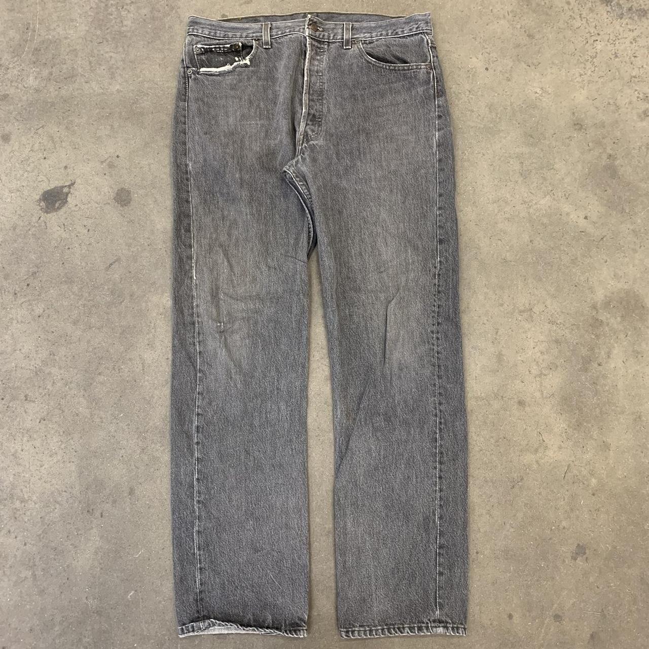 vintage 90s Levi's faded relaxed straight fit denim... - Depop