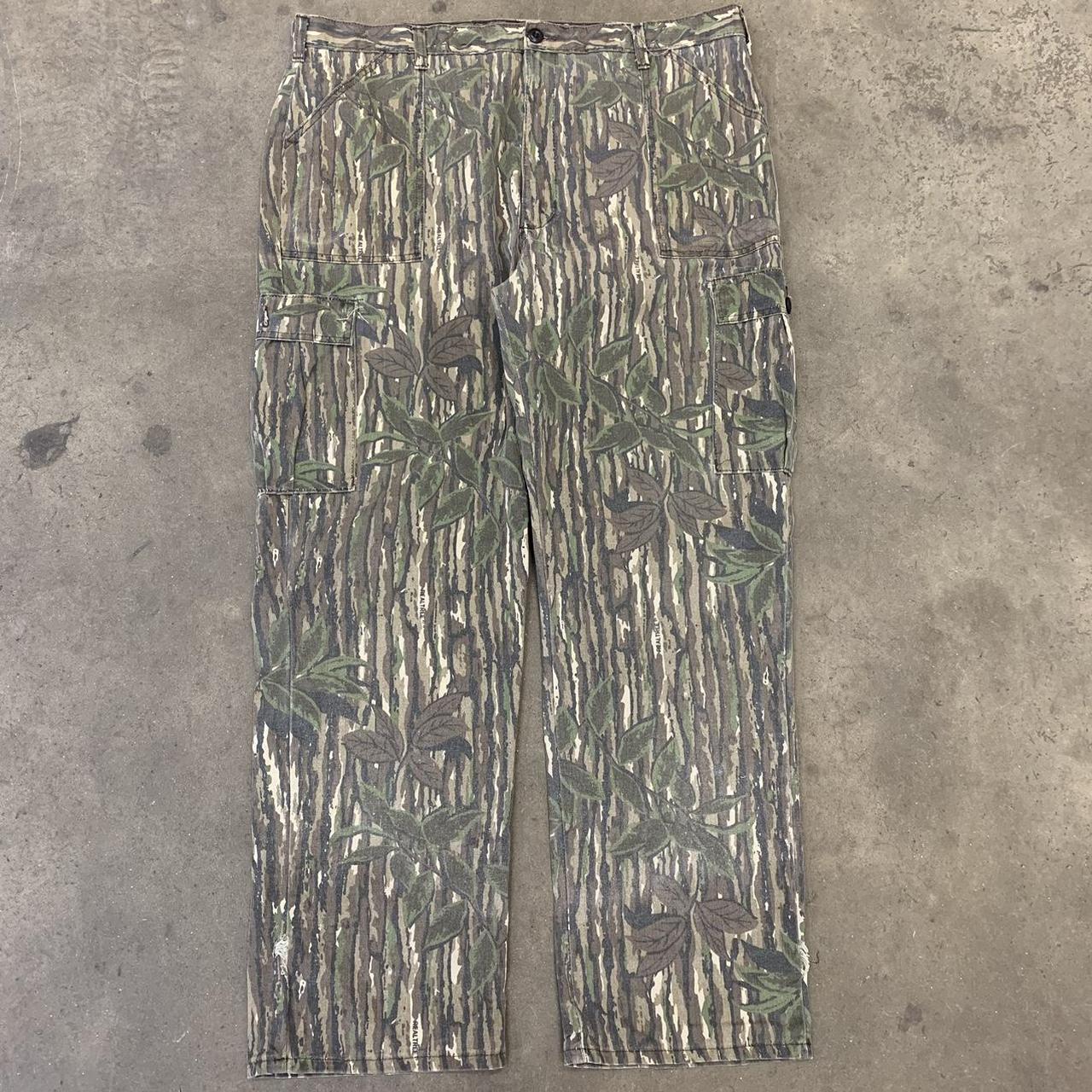 vintage 90s Liberty baggy real tree camo print cargo... - Depop