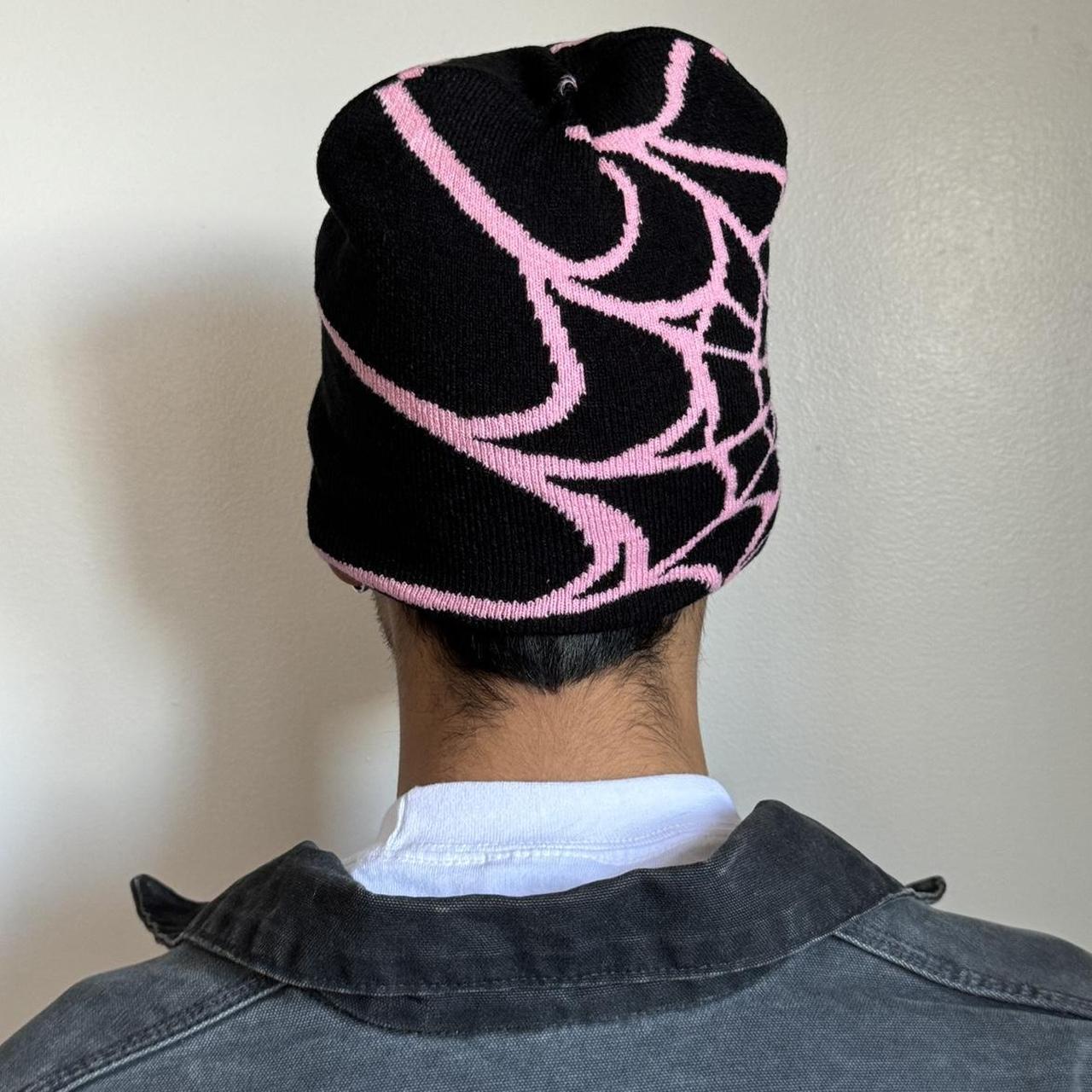 y2k 2000s grunge gothic spiderweb black and pink | Depop