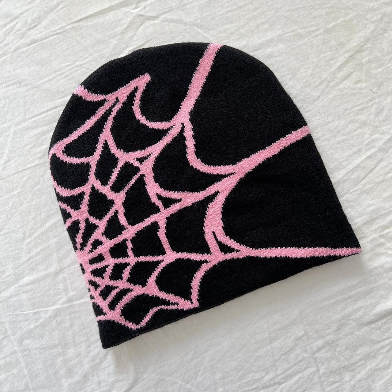 y2k 2000s grunge gothic spiderweb black and pink | Depop