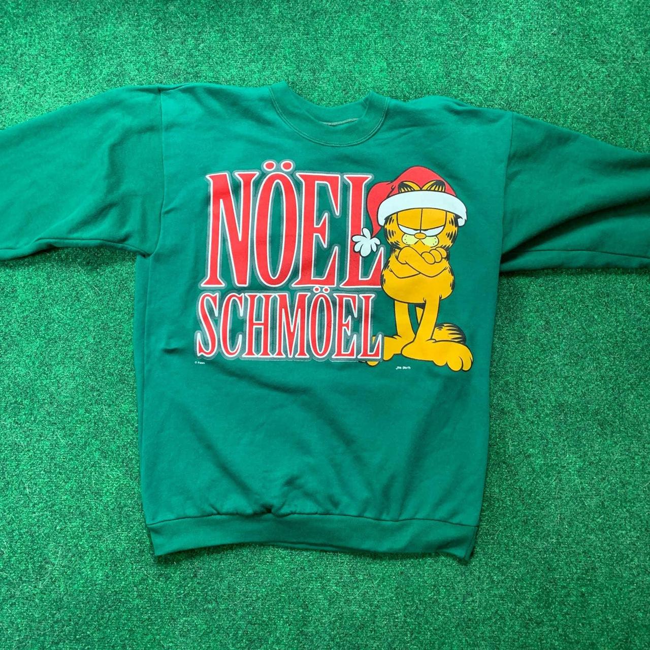 vintage Garfield Christmas sweater crewneck... - Depop