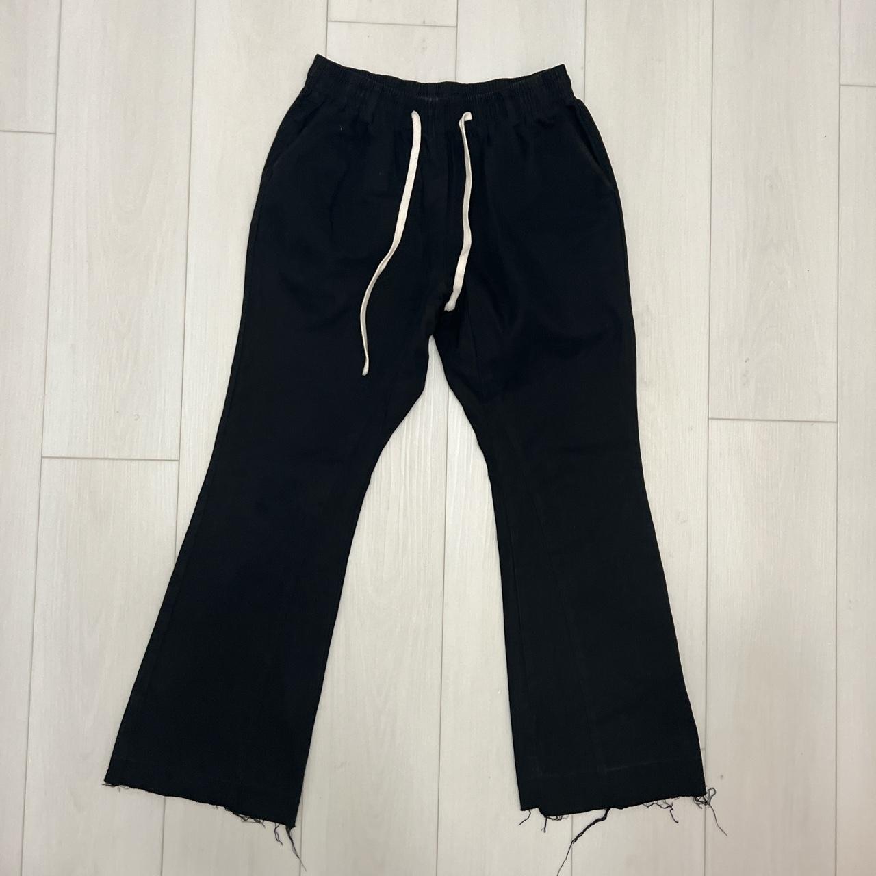 Men's Black and White Trousers | Depop