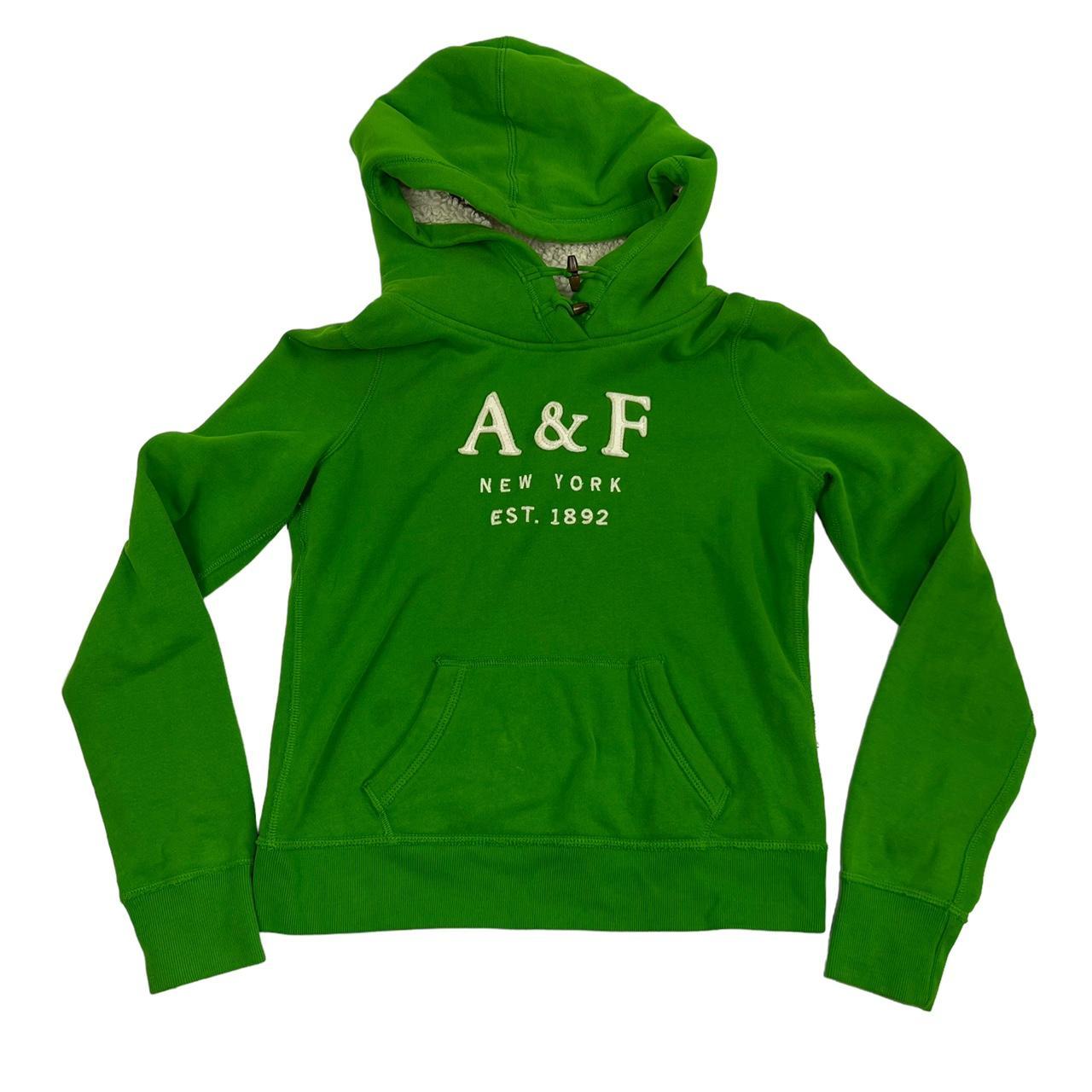 Abercrombie and fitch green on sale hoodie