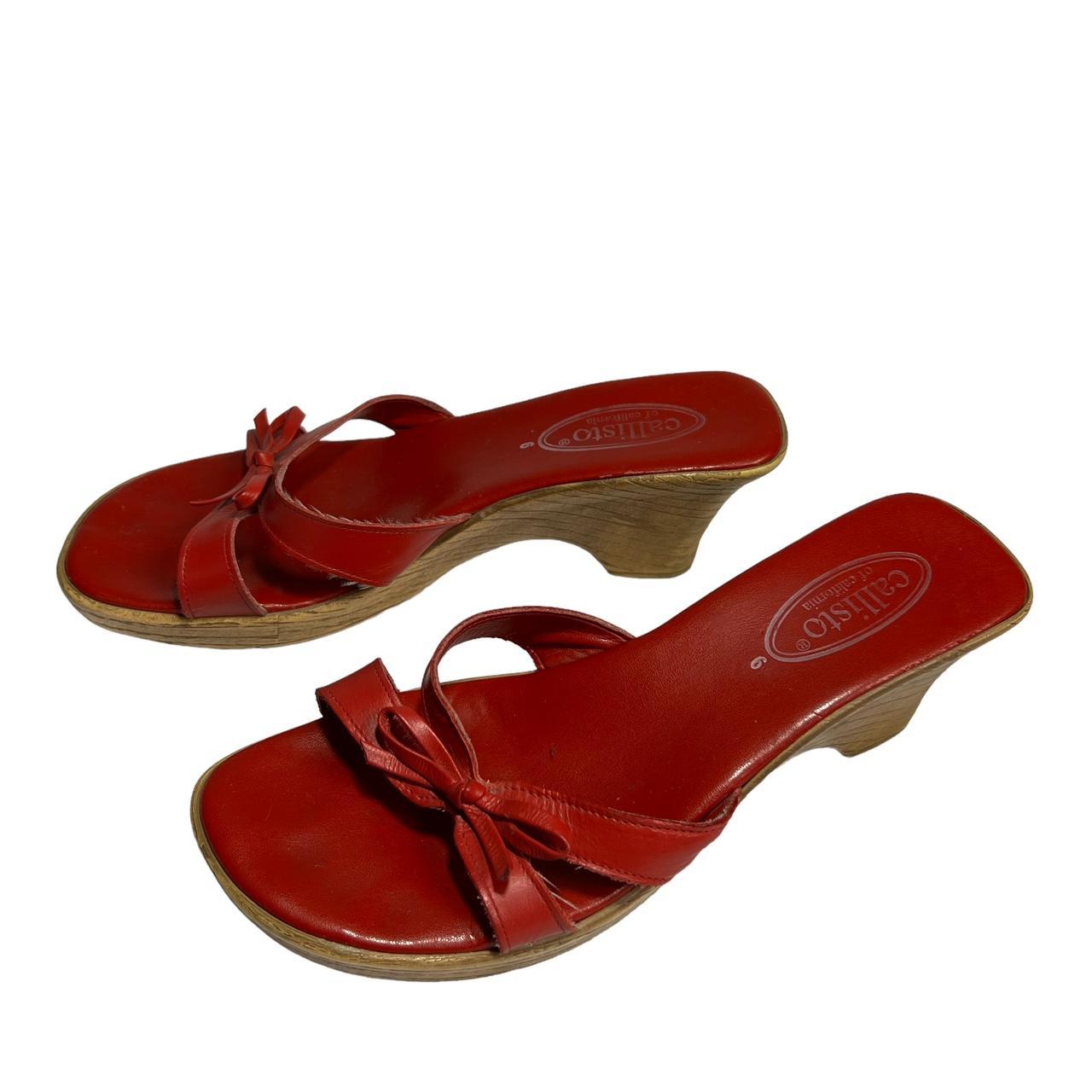 Women's Red Sandals | Depop