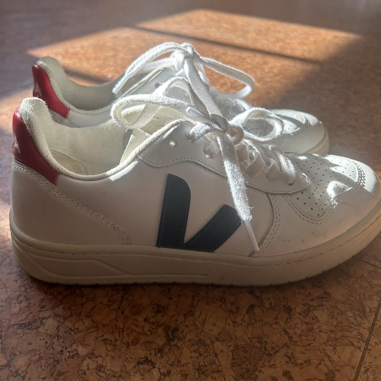 navy blue veja sneakers