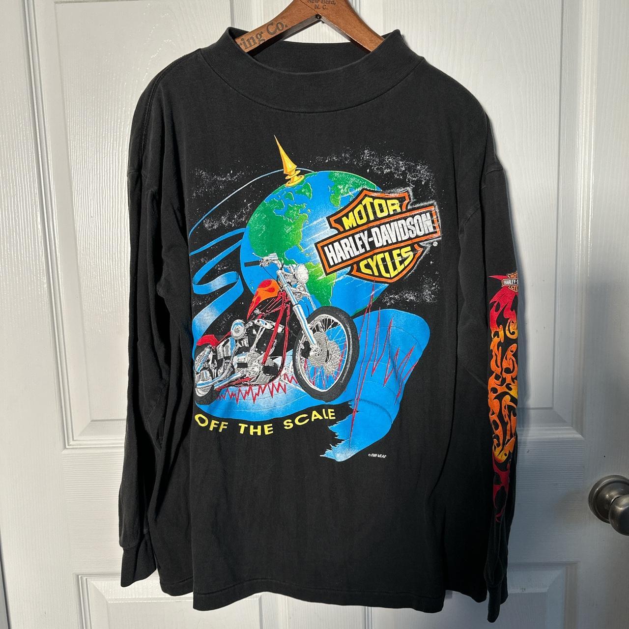 Vintage Jamaica Harley Davidson tee! sz 2XL. - Depop