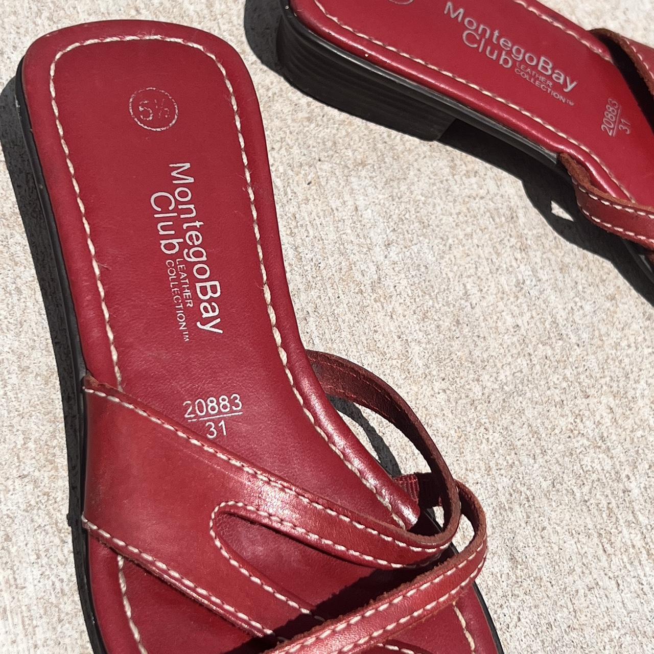 Women's Red Sandals | Depop
