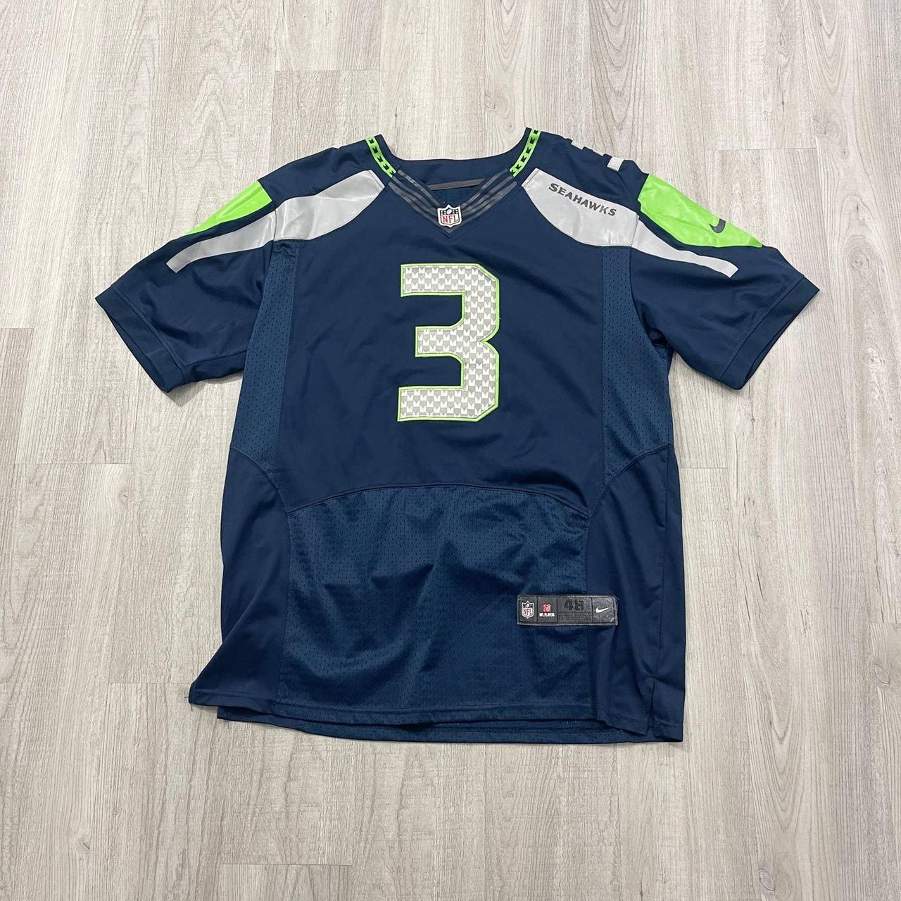 Nike NFL Seattle Seahawks Russell Wilson Neon Green - Depop