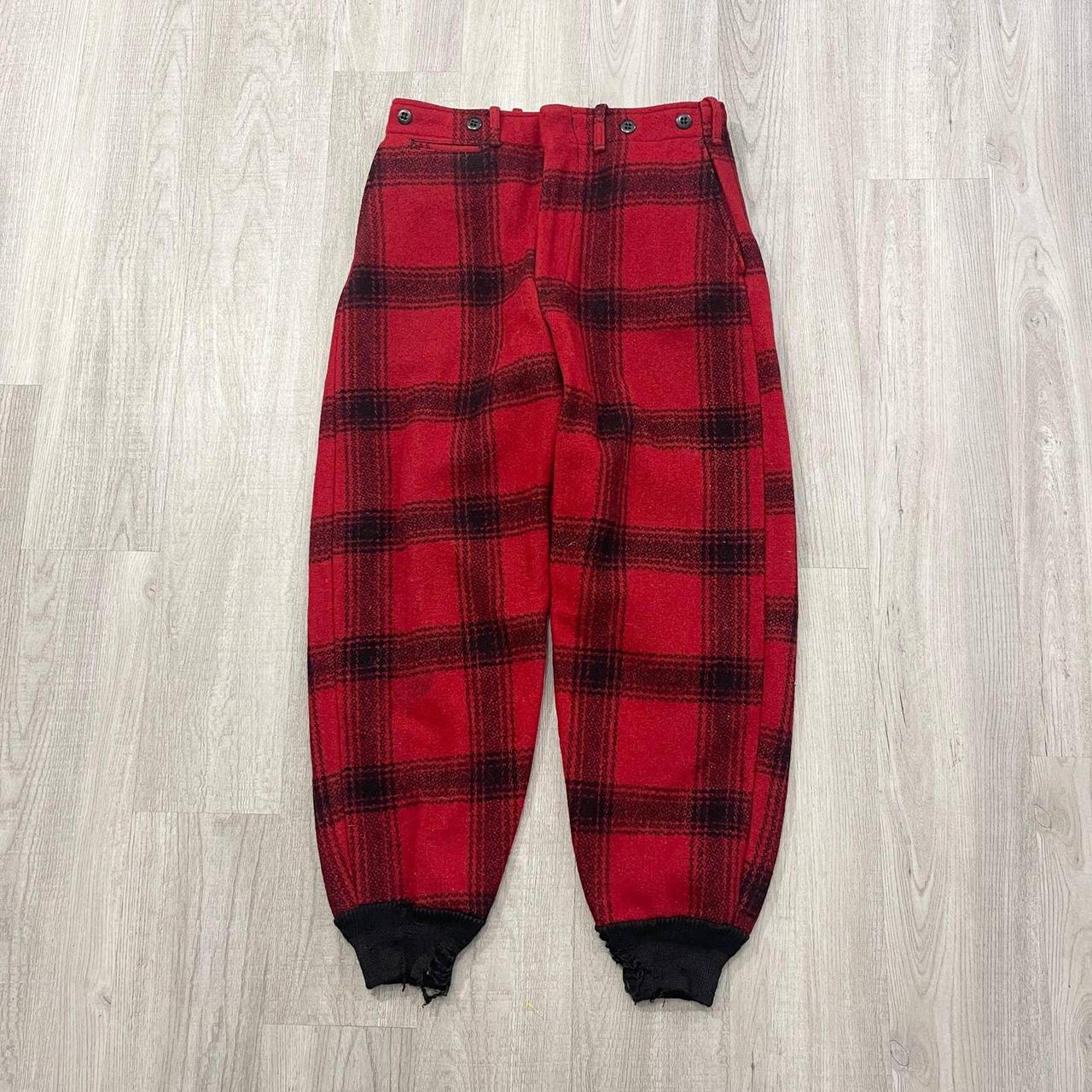 VINTAGE 50s 60s Woolrich Buffalo Plaid Hunting Pants...