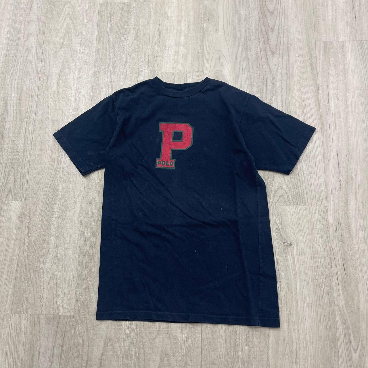 VINTAGE 90s Polo Ralph Lauren P Logo Shirt Size