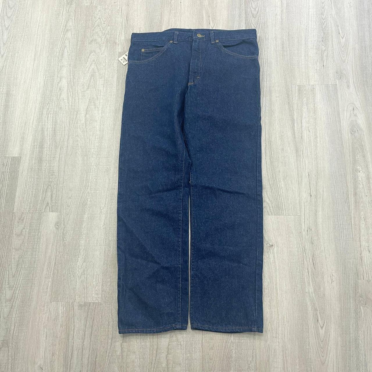 VINTAGE 80s NWT Lee 200-0189 Dark Wash Denim Jean...