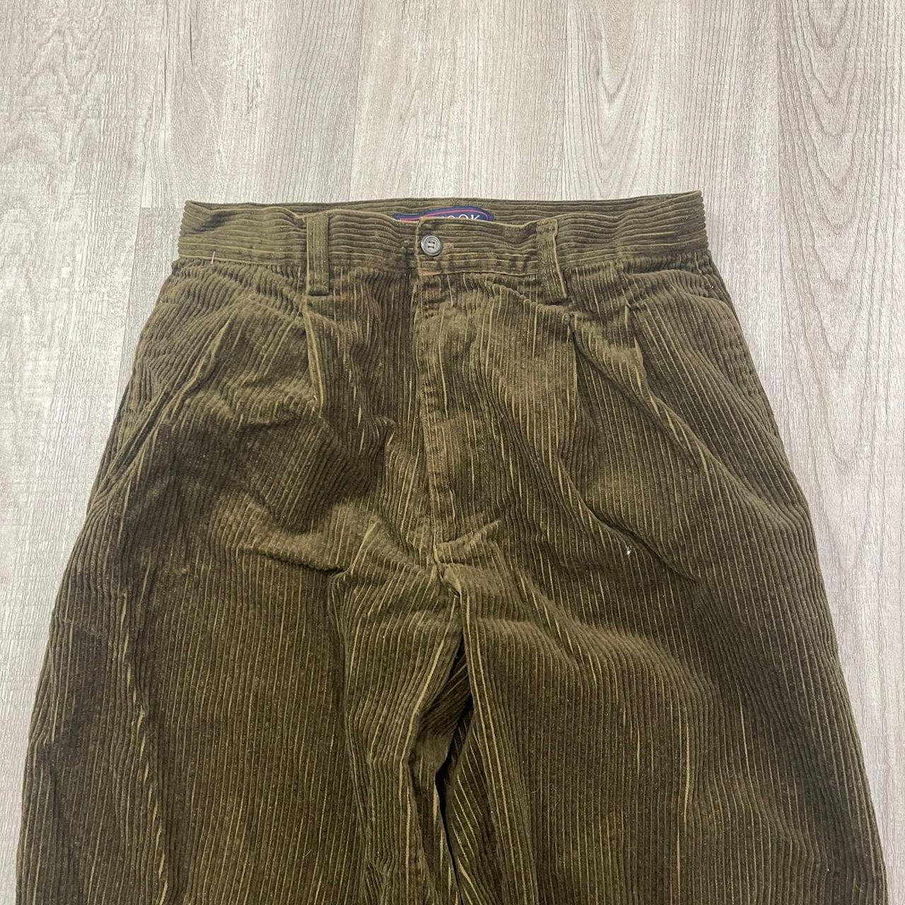 VINTAGE 90s Corduroy Baggy Cargo Pants Size 32 Men's... - Depop