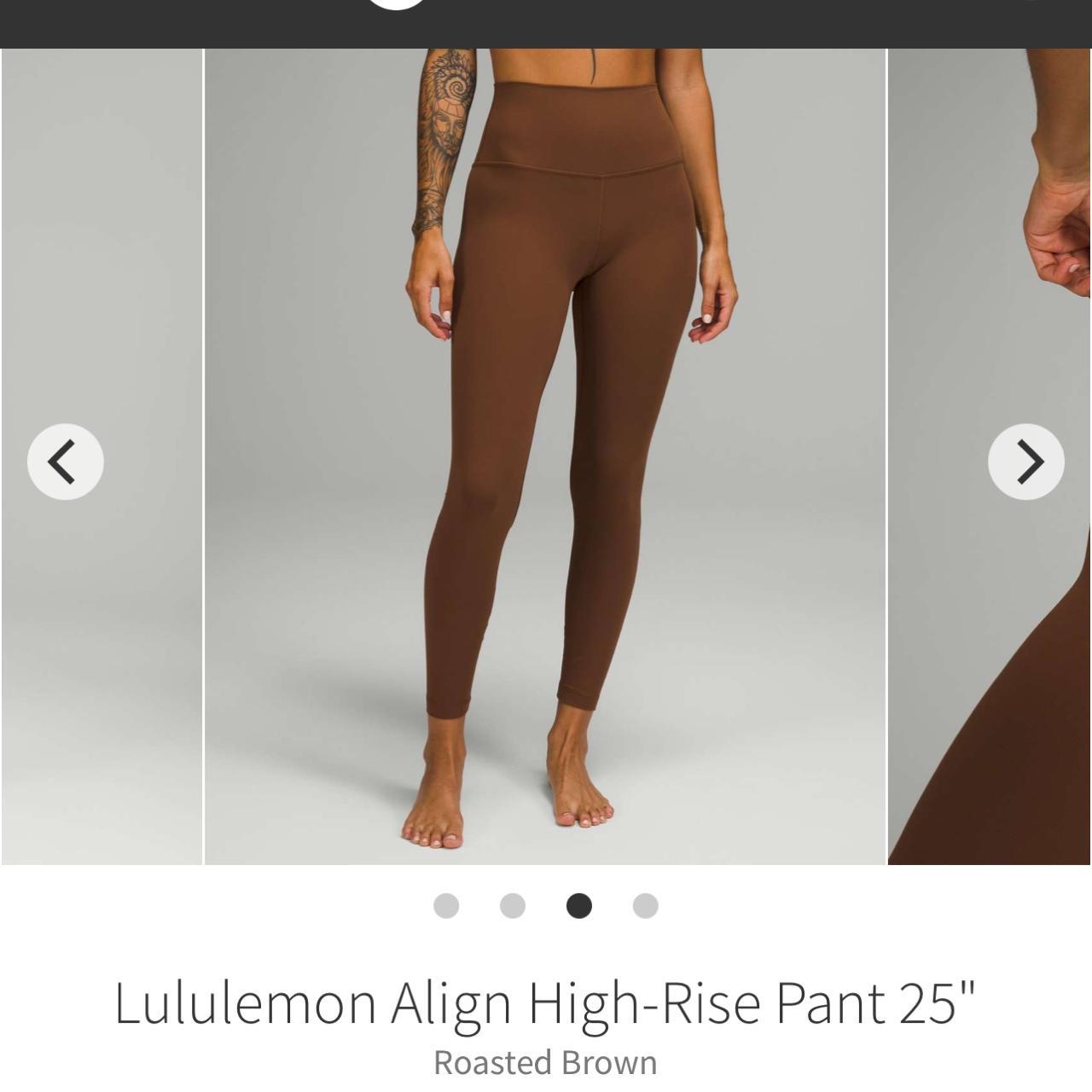 Lululemon Align 25” Leggings Size 4 Roasted brown - Depop