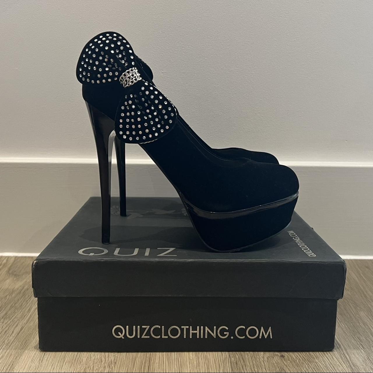 Quiz best sale black heels