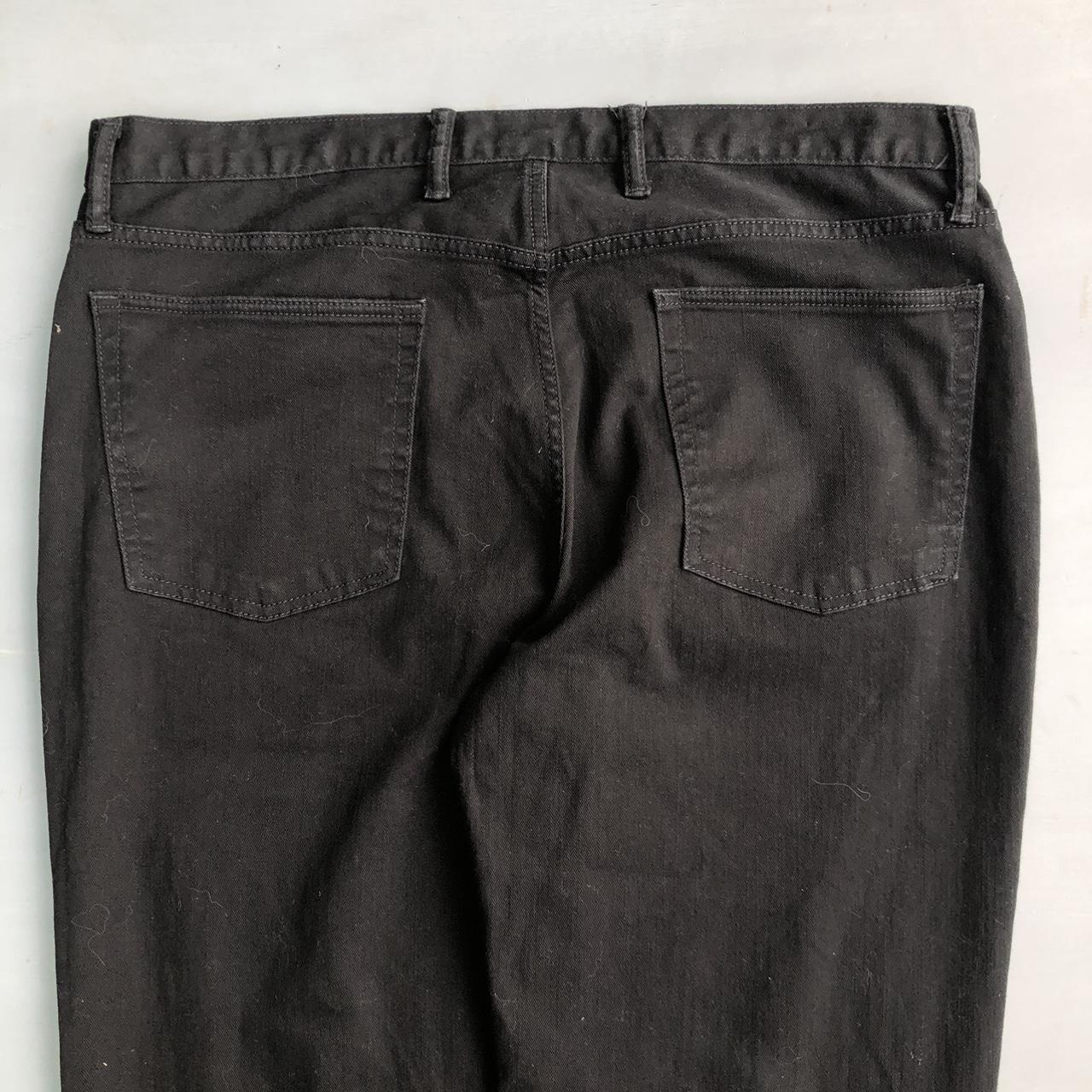 Vintage 90s GAP Straight leg black denim... - Depop