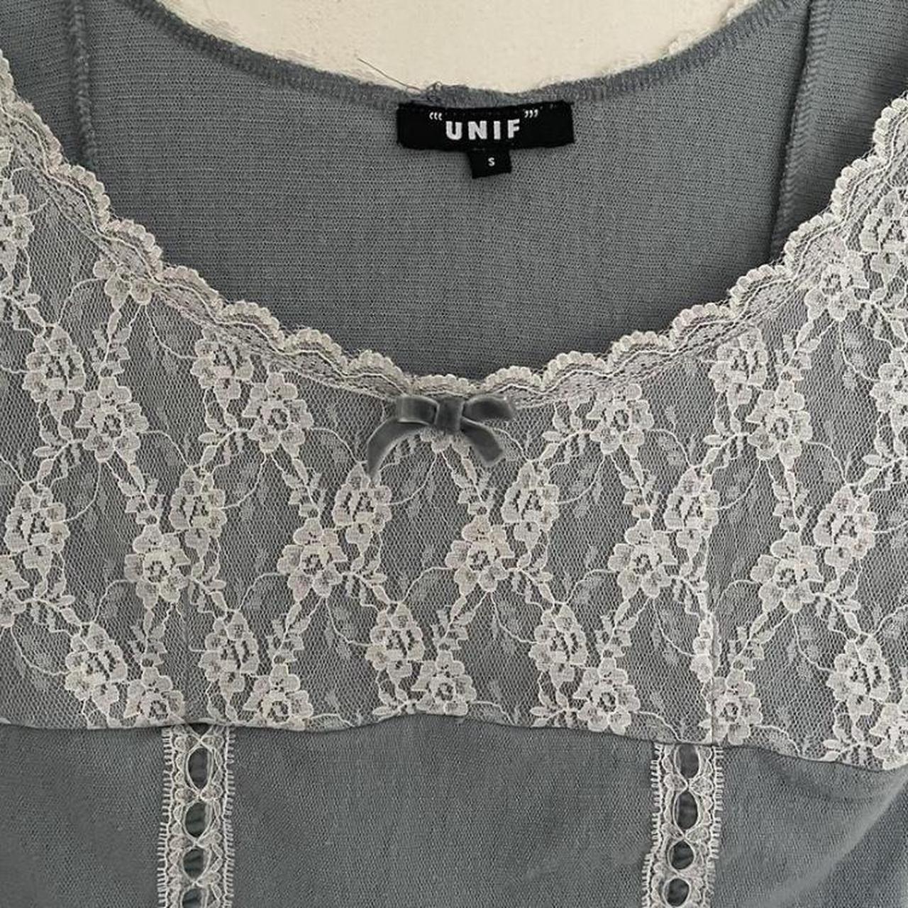 REPOP UNIF lace cap sleep top cut Size... Depop