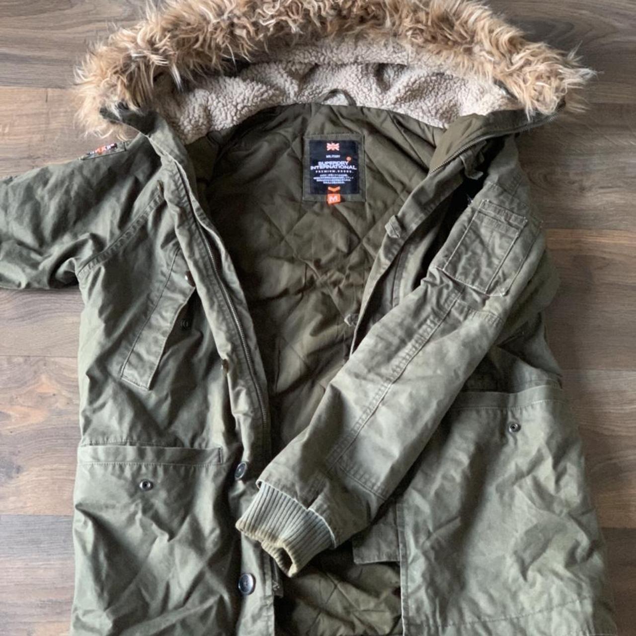 Superdry Men's Khaki and Green | Depop