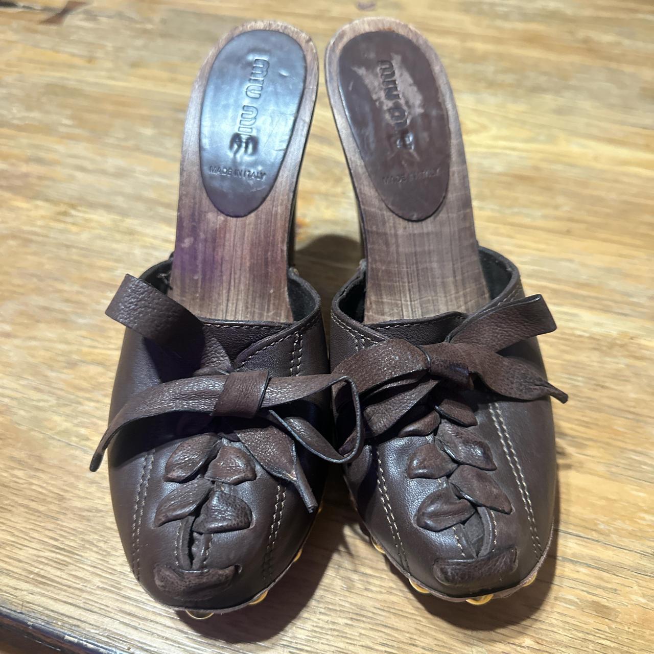 Miu Miu Women's Clogs - Brown - US 5.5 – MIU MIU … - image 2