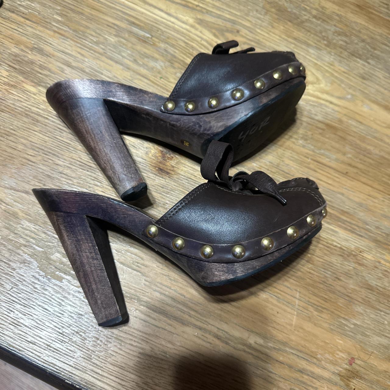 Miu Miu Women's Clogs - Brown - US 5.5 – MIU MIU … - image 8