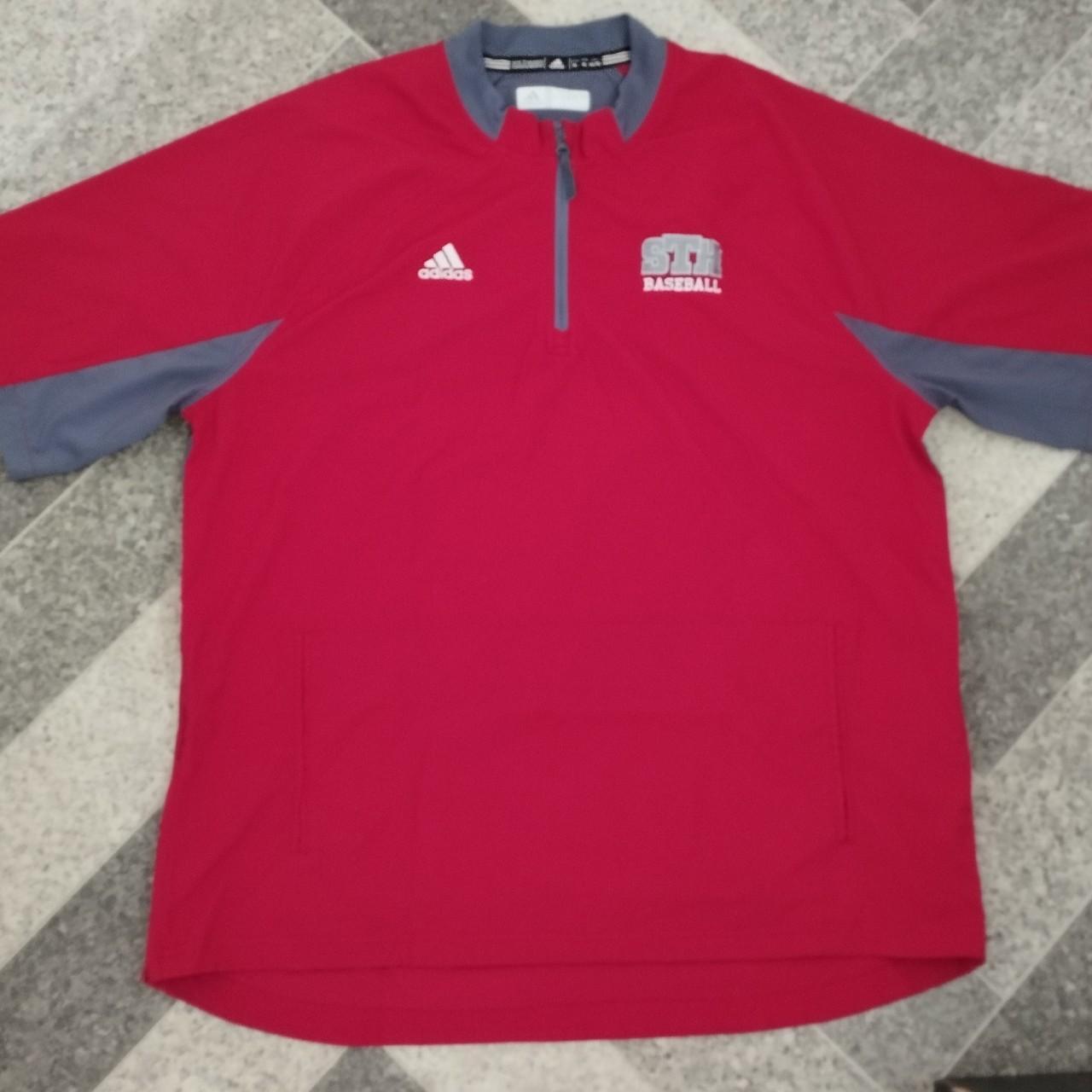 Adidas baseball pullover jacket best sale